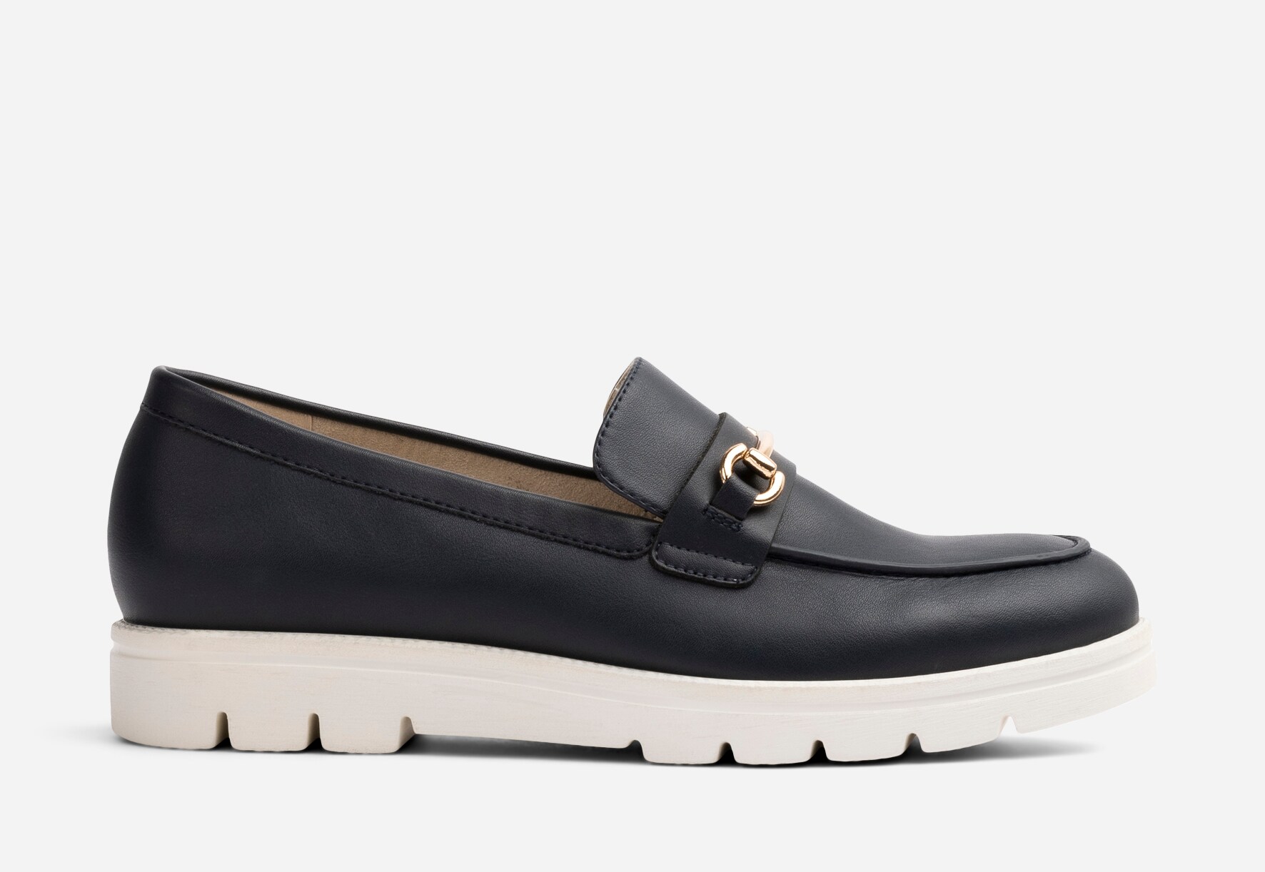 SO ALL, Loafers med spänne Blå