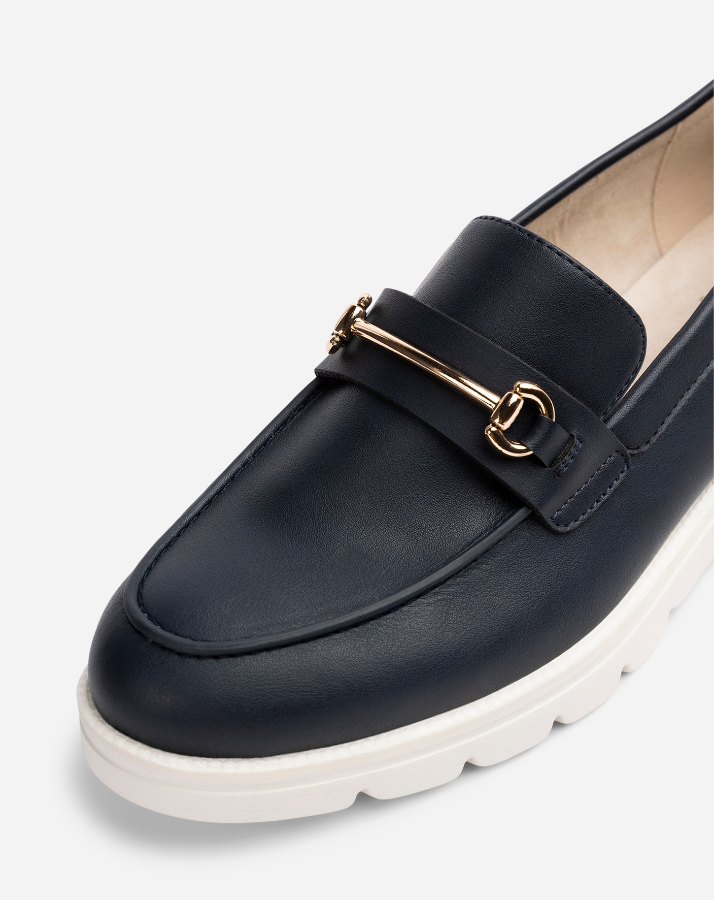 SO ALL, Loafers med spänne Blå