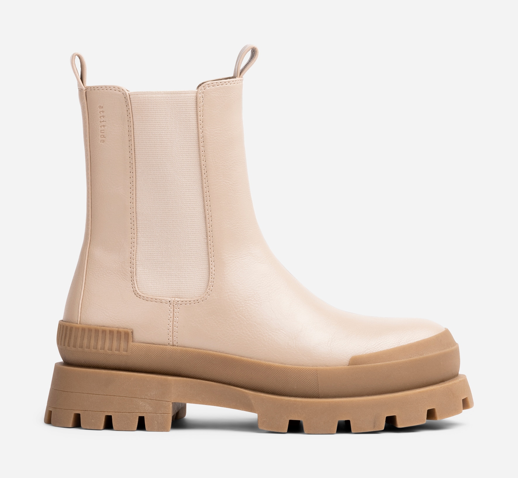 ATTITUDE, Chelseaboots Beigea