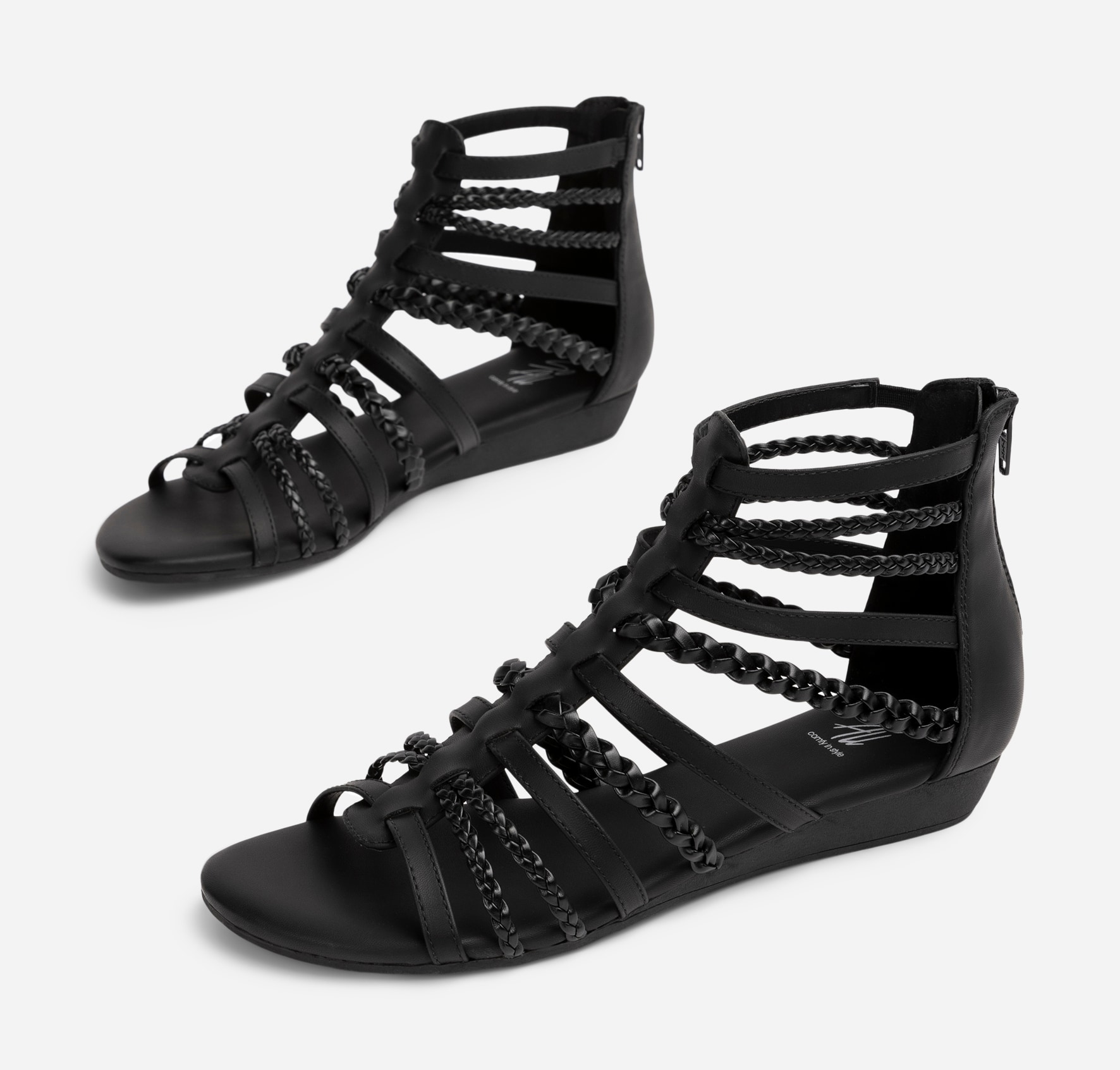 SO ALL, Sandaler med remmar Svarta