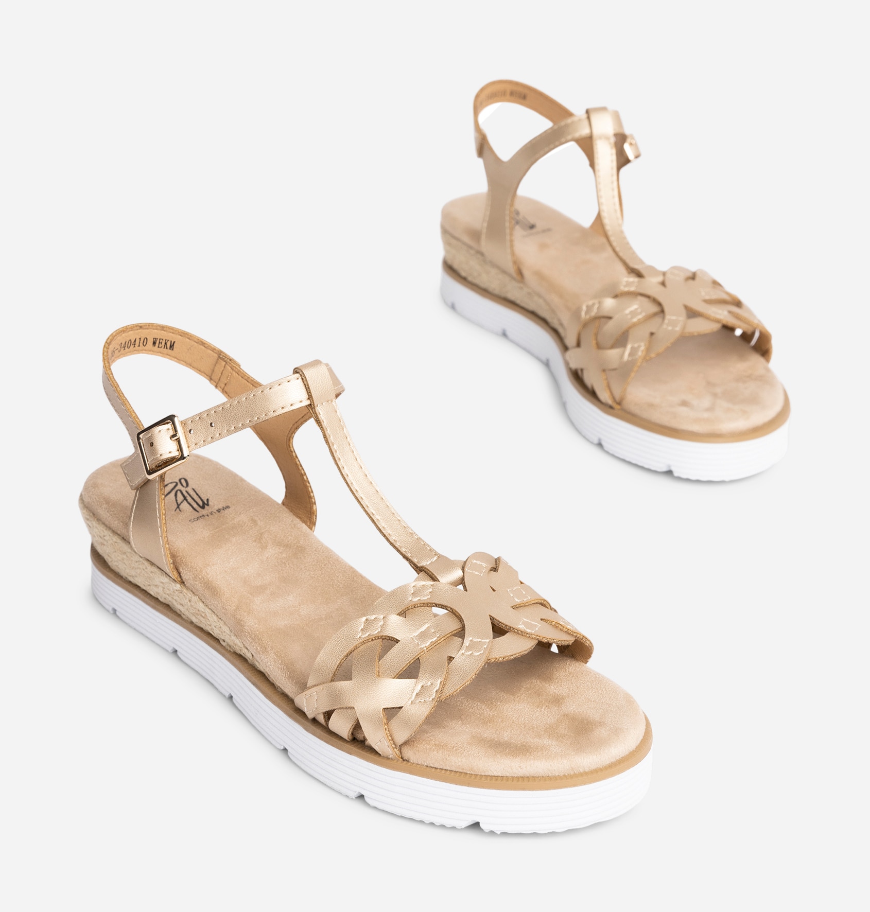 SO ALL, Sandaler med spänne Metallfärgade