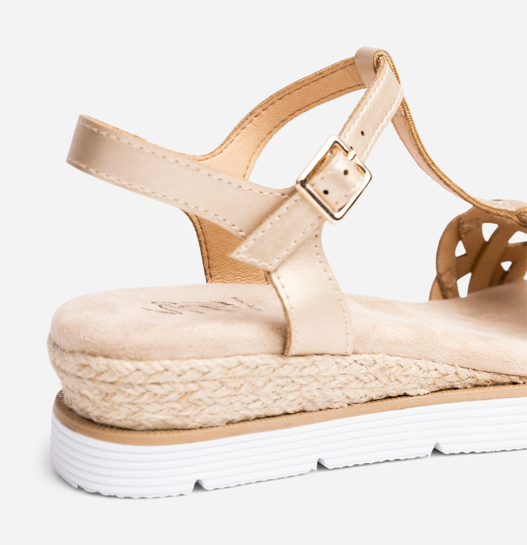 SO ALL, Sandaler med spänne Metallfärgade