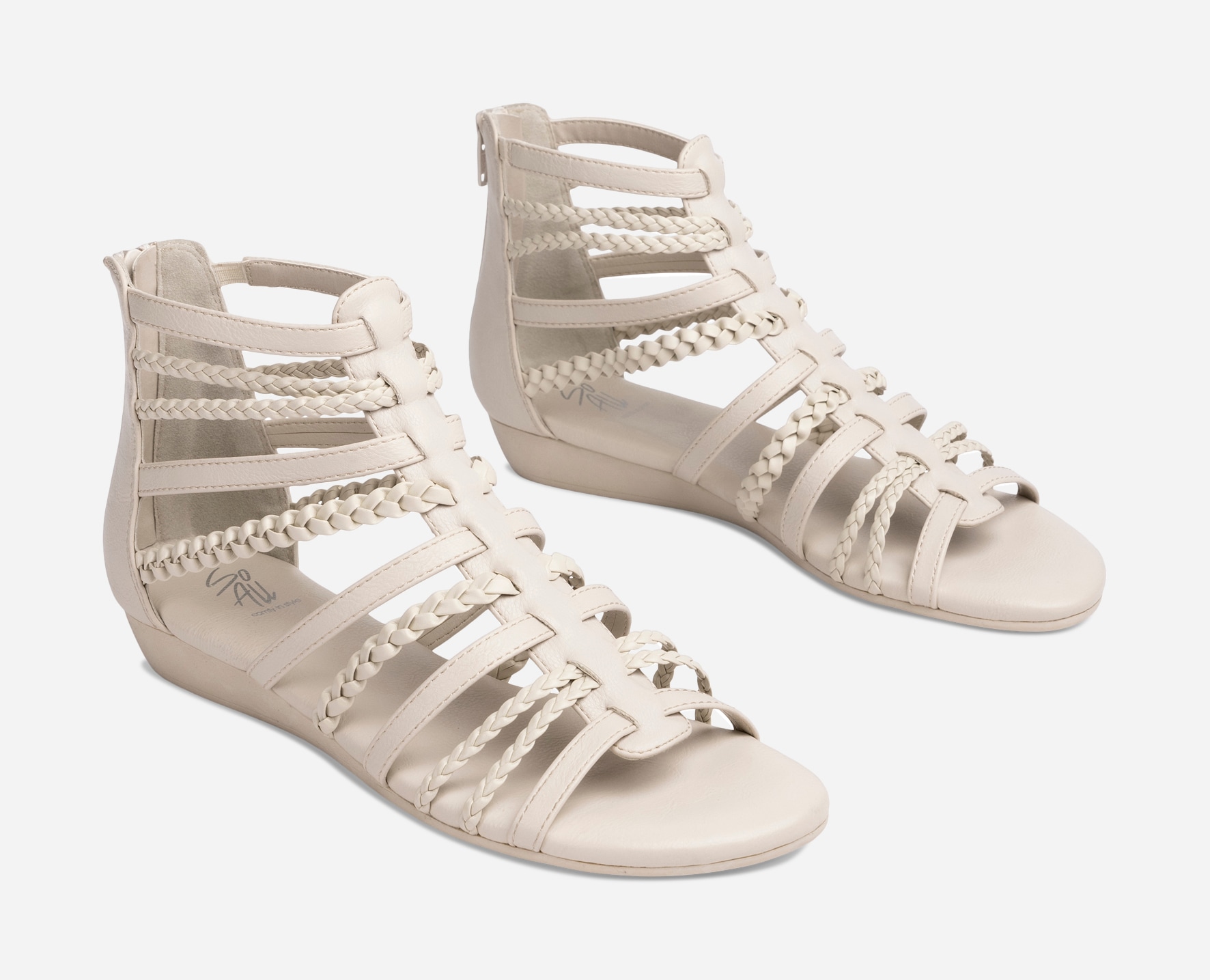 SO ALL, Sandaler med remmar Beigea