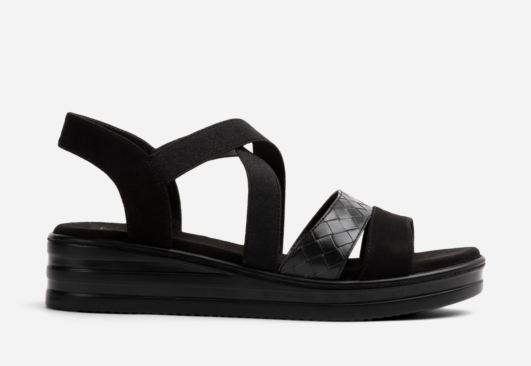 SO ALL, Sandaler med remmar Svarta