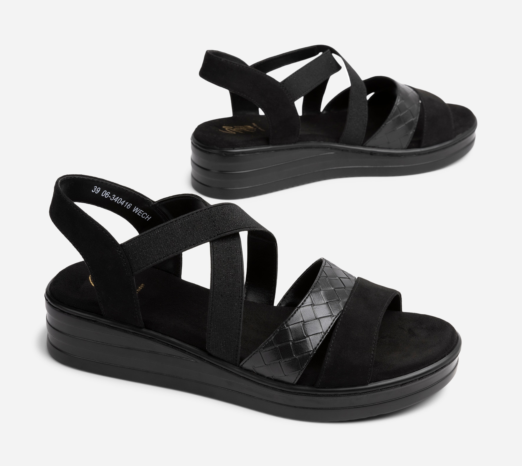 SO ALL, Sandaler med remmar Svarta