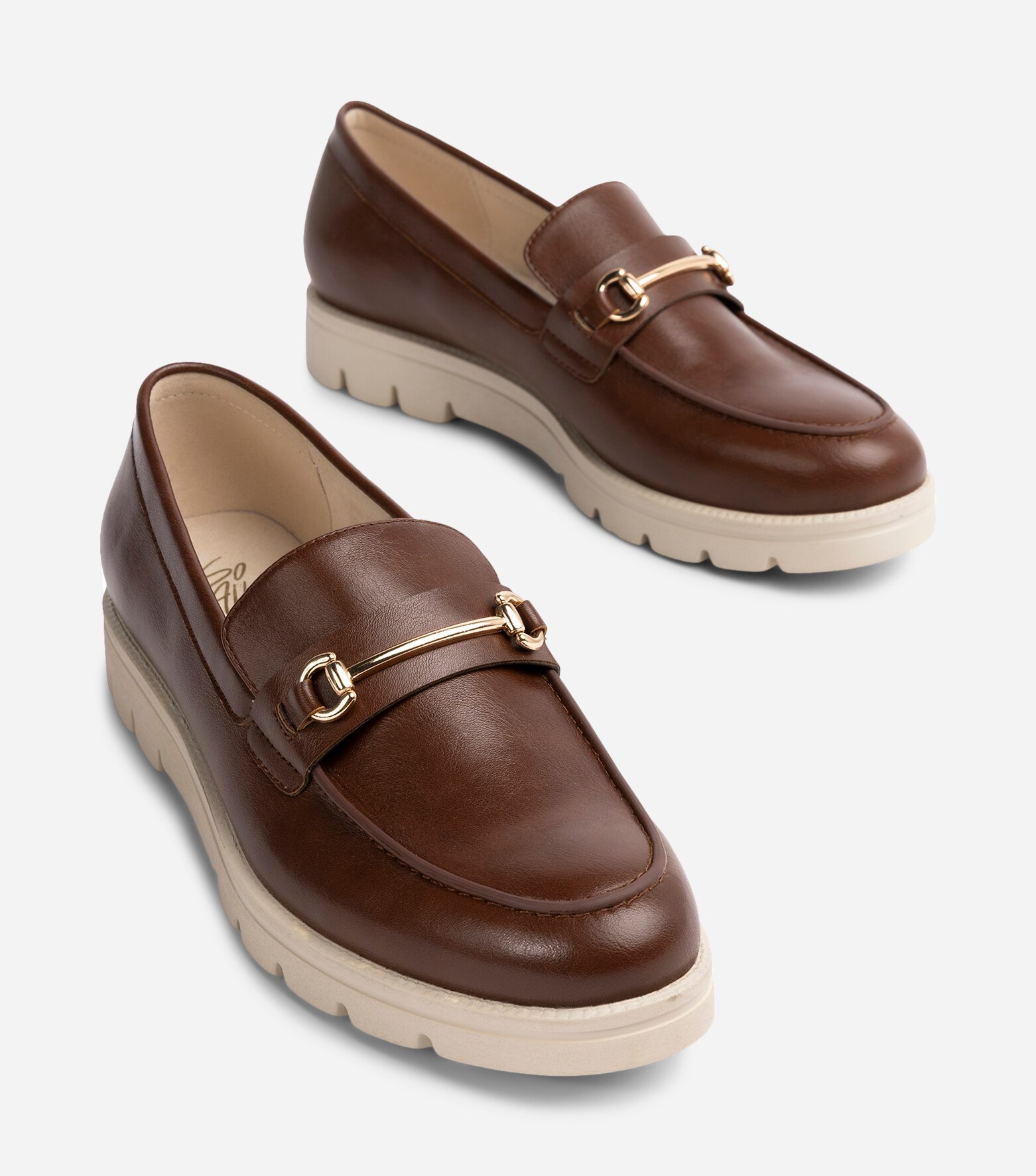 SO ALL, Loafers med spänne Bruna