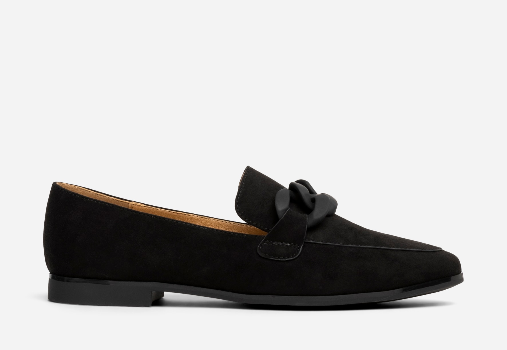 SO ALL, Loafers med spänne Svarta