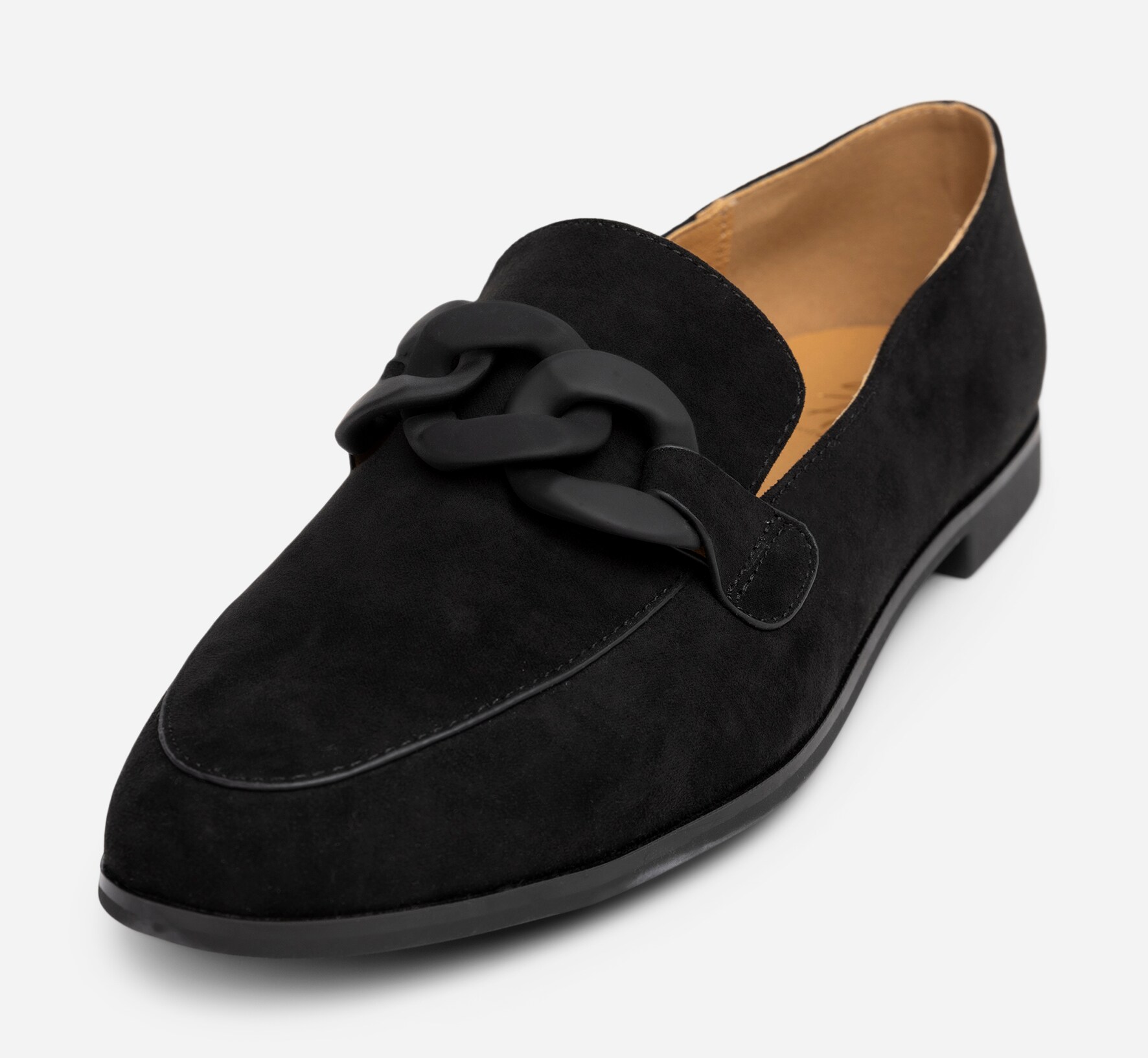 SO ALL, Loafers med spänne Svarta