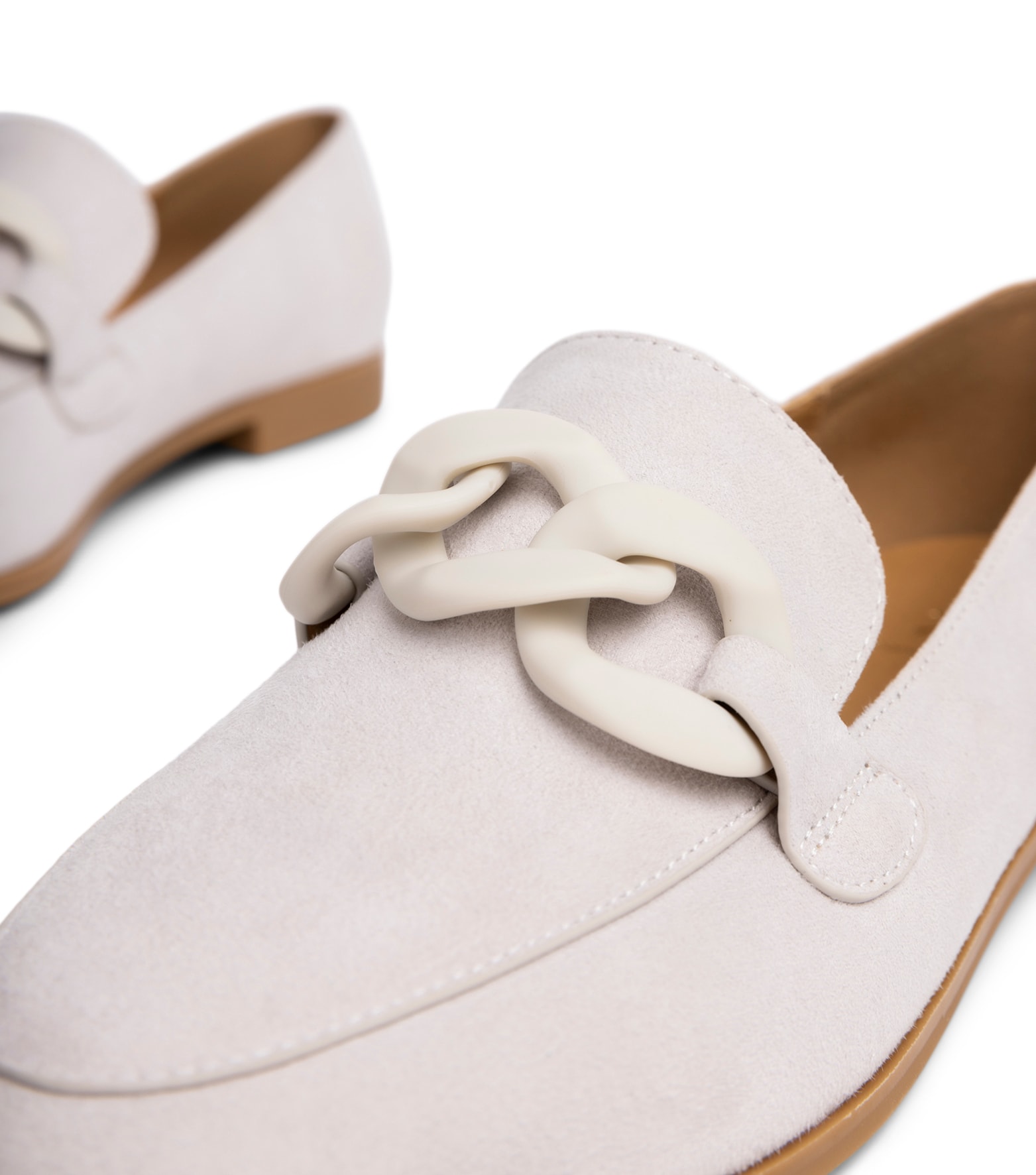 SO ALL, Loafers med spänne Gråa