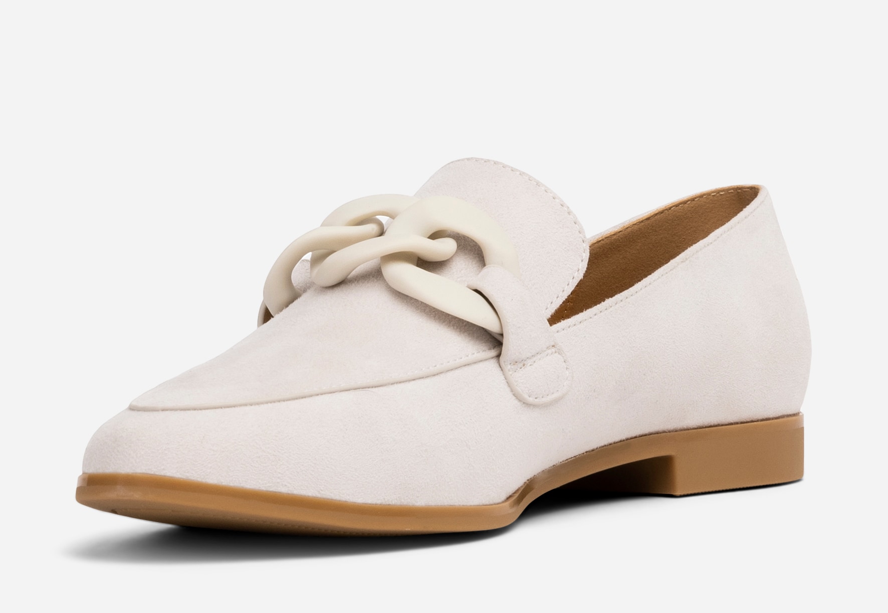 SO ALL, Loafers med spänne Gråa