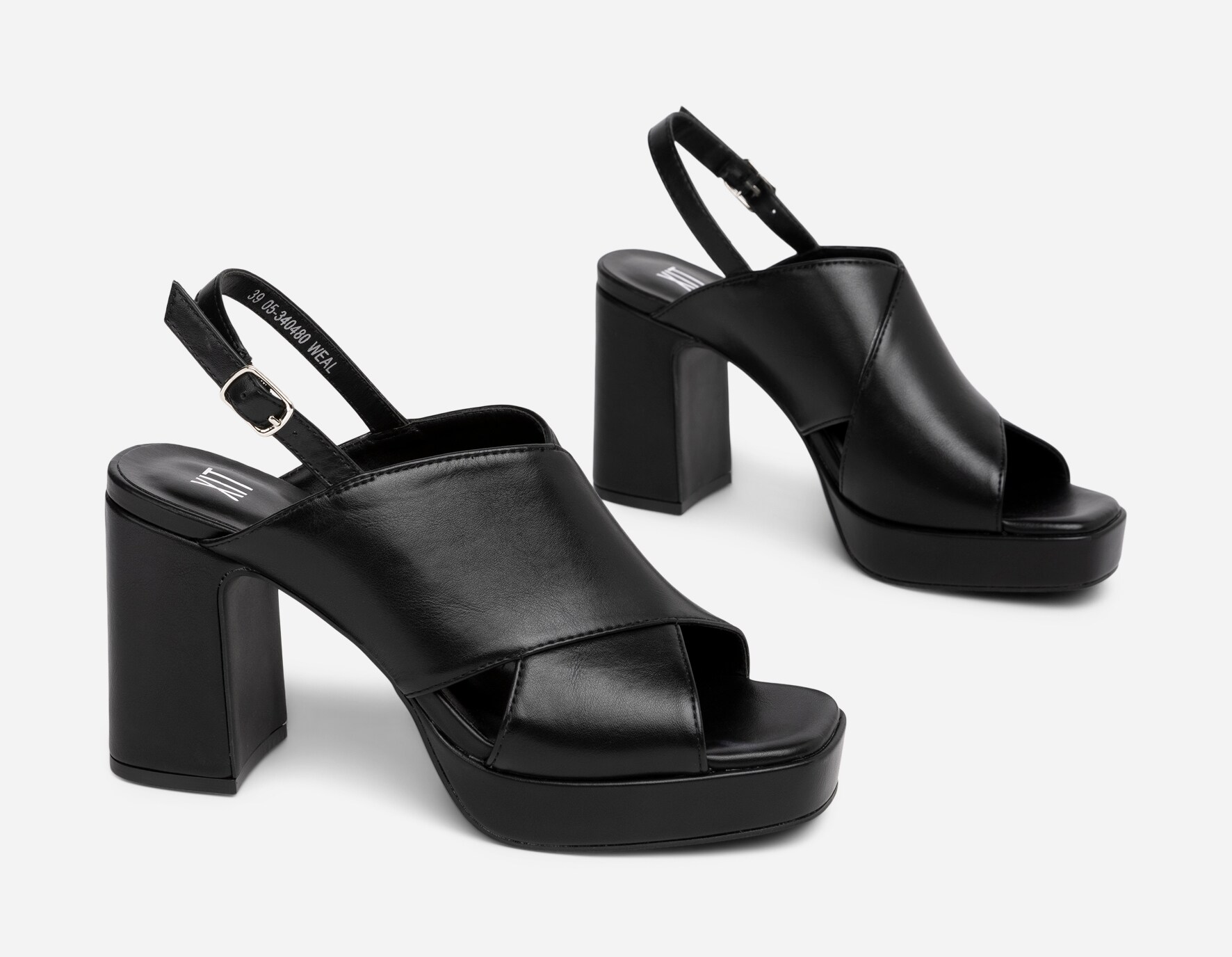 XIT, Sandaletter med platåsula Svarta