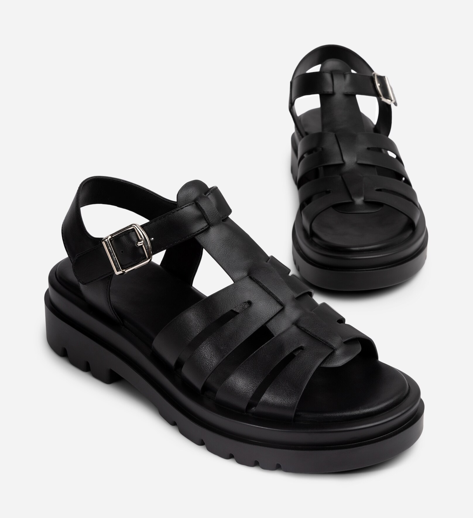 XIT, Sandaler med spänne Svarta