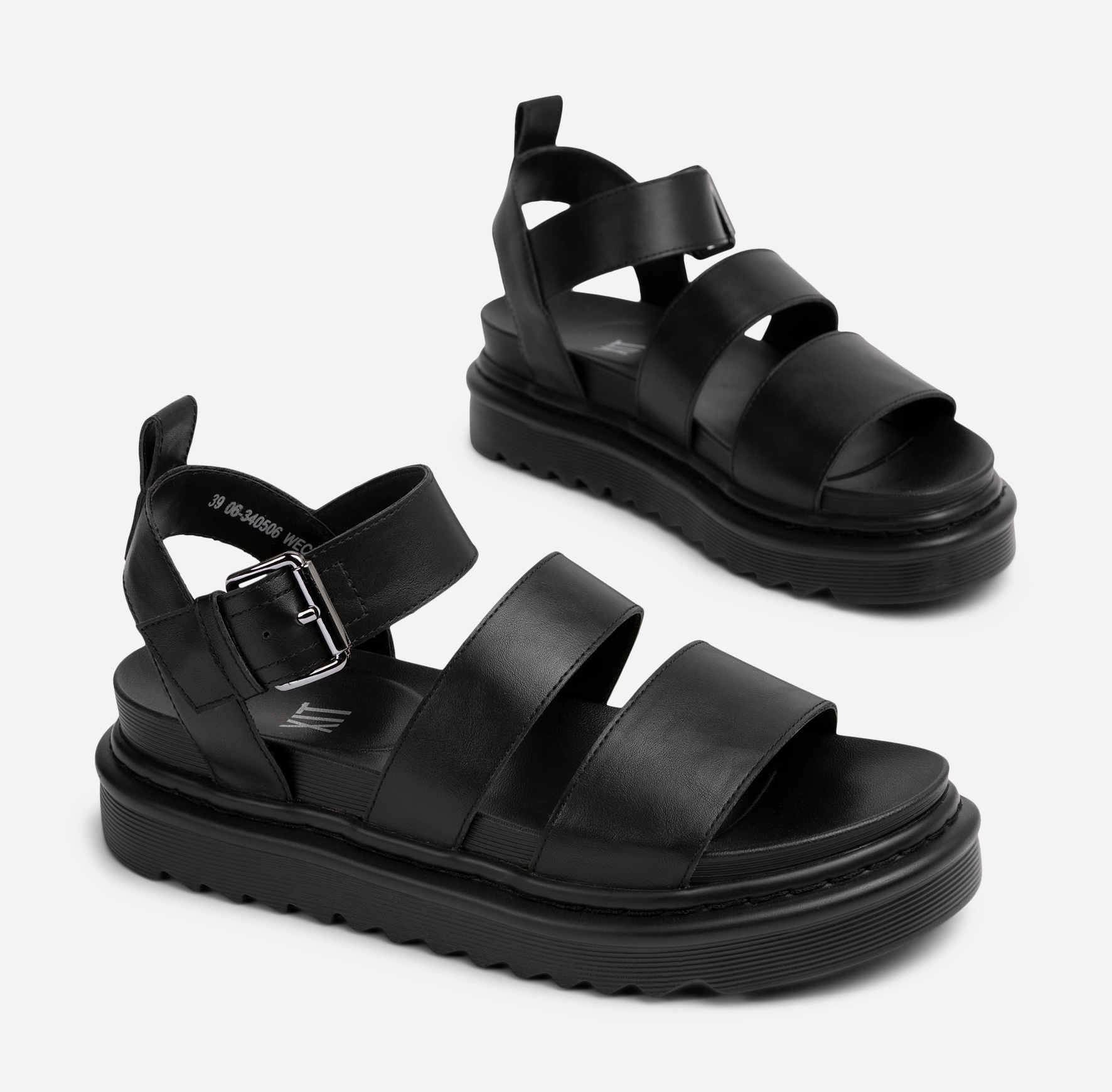 XIT, Sandaler med spänne Svarta