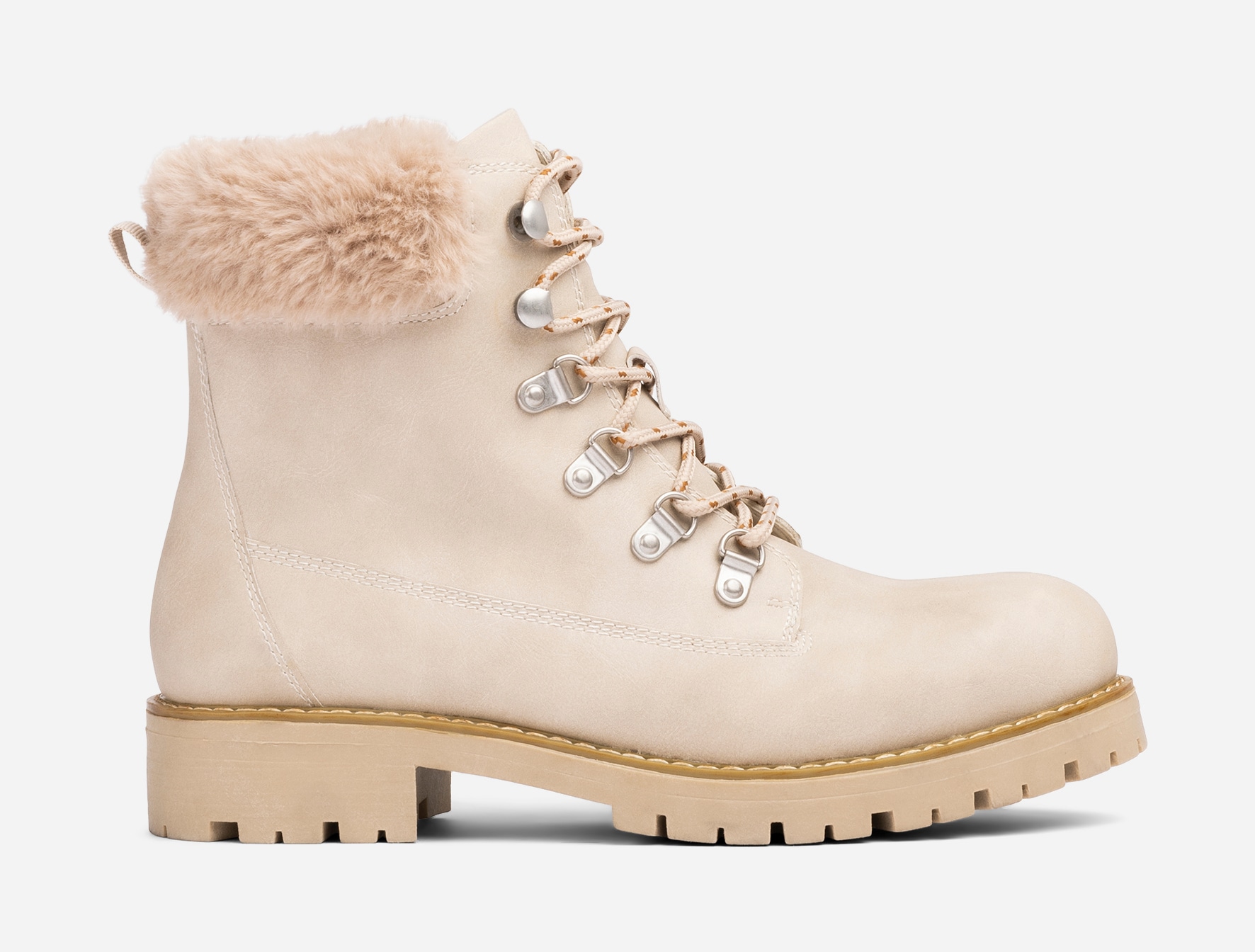 SO ALL, Varmfodrade kängor Beigea