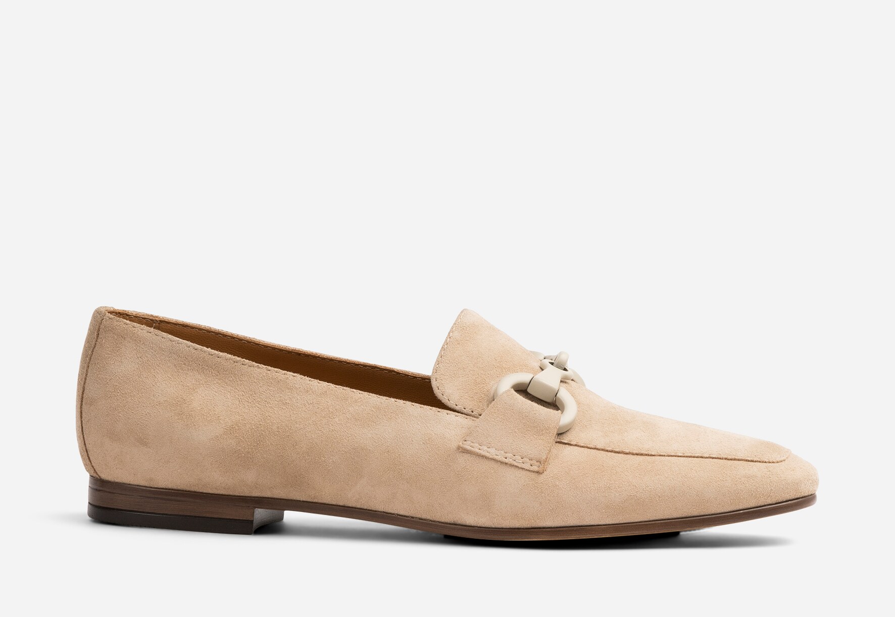 PACE, Loafers med spänne Beigea