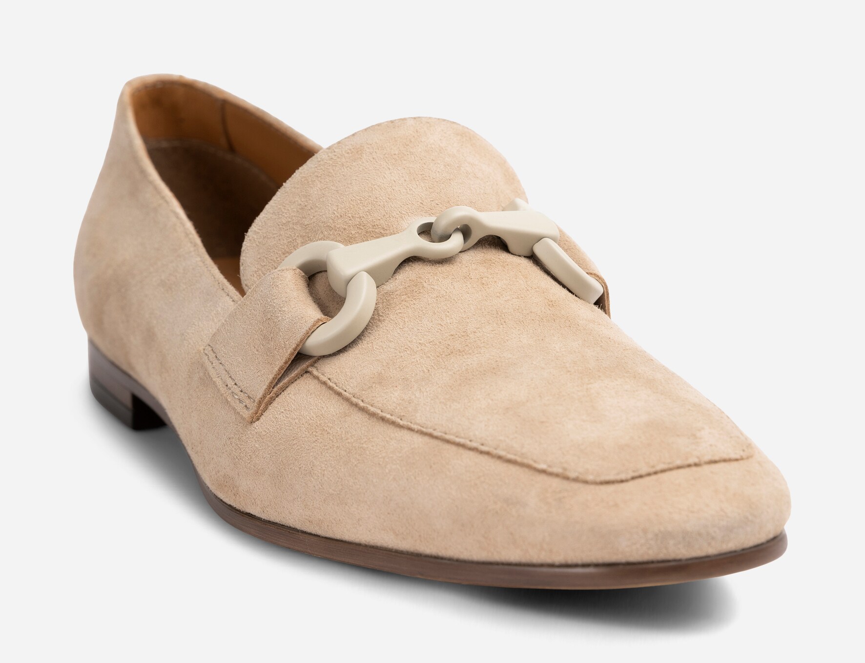 PACE, Loafers med spänne Beigea