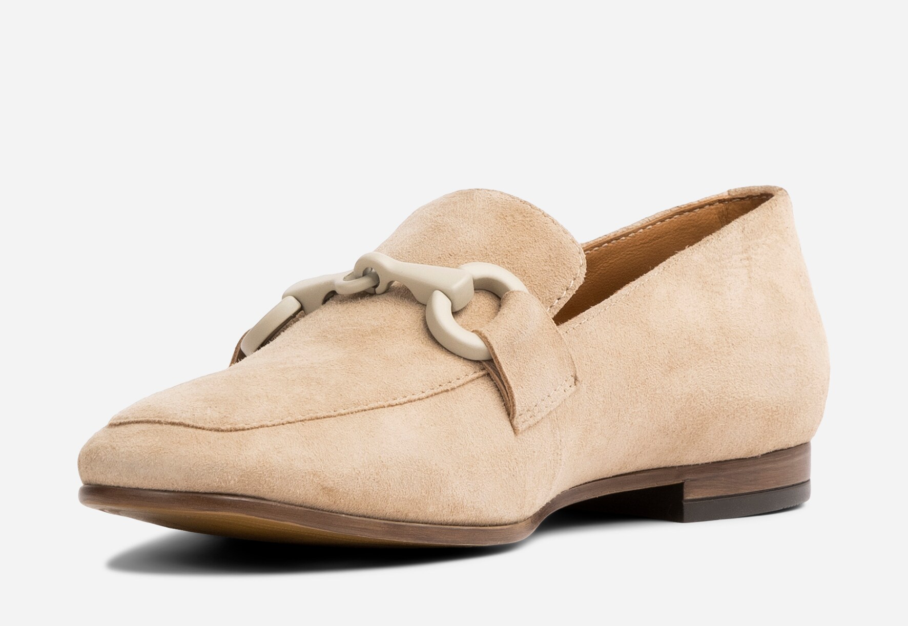 PACE, Loafers med spänne Beigea