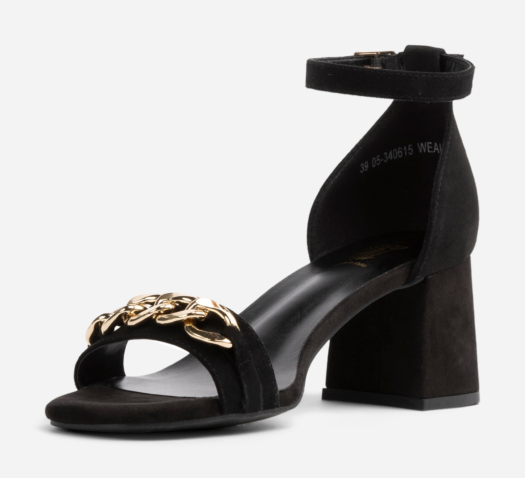 SO ALL, Sandaletter med remmar Svarta