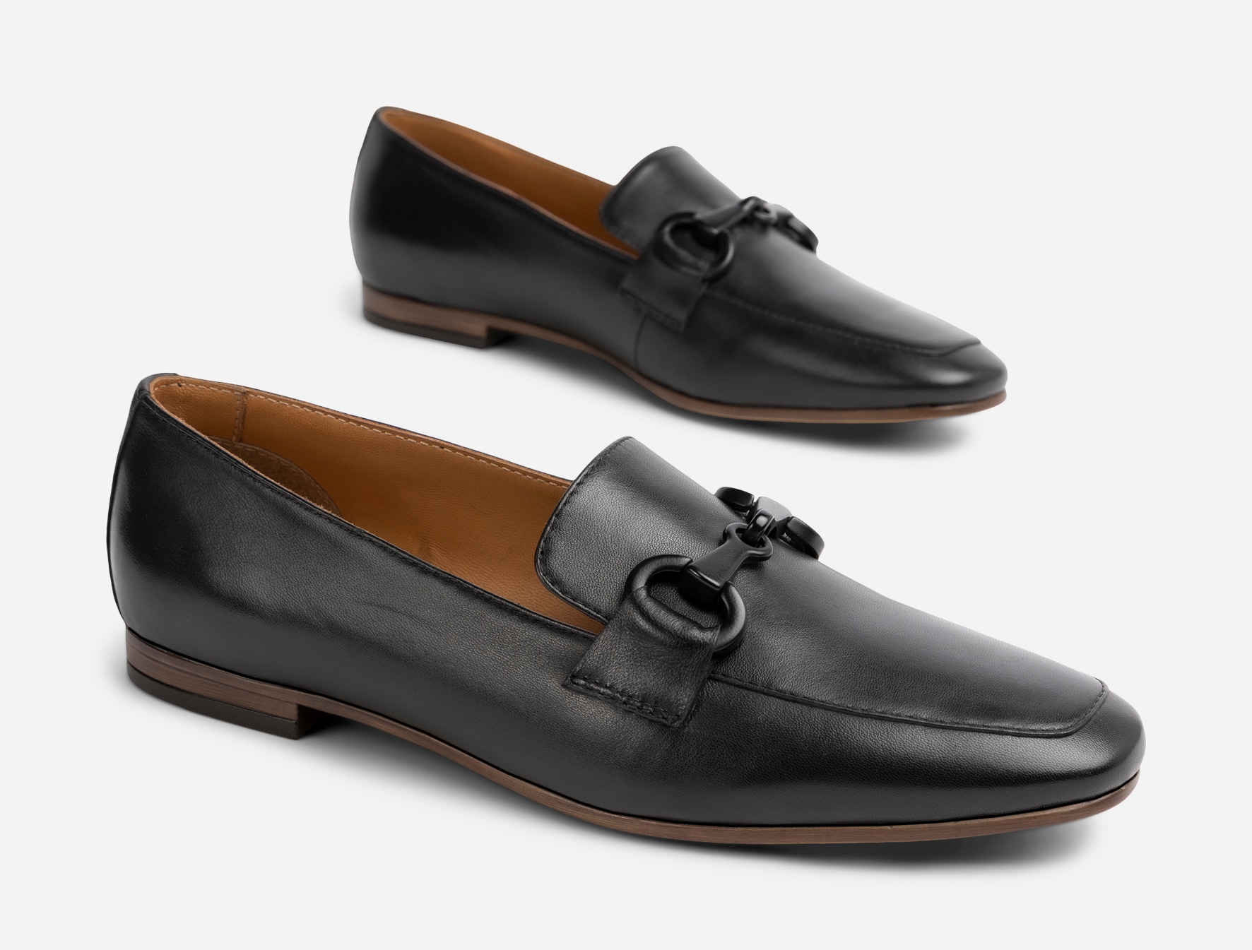 PACE, Loafers med spänne Svarta