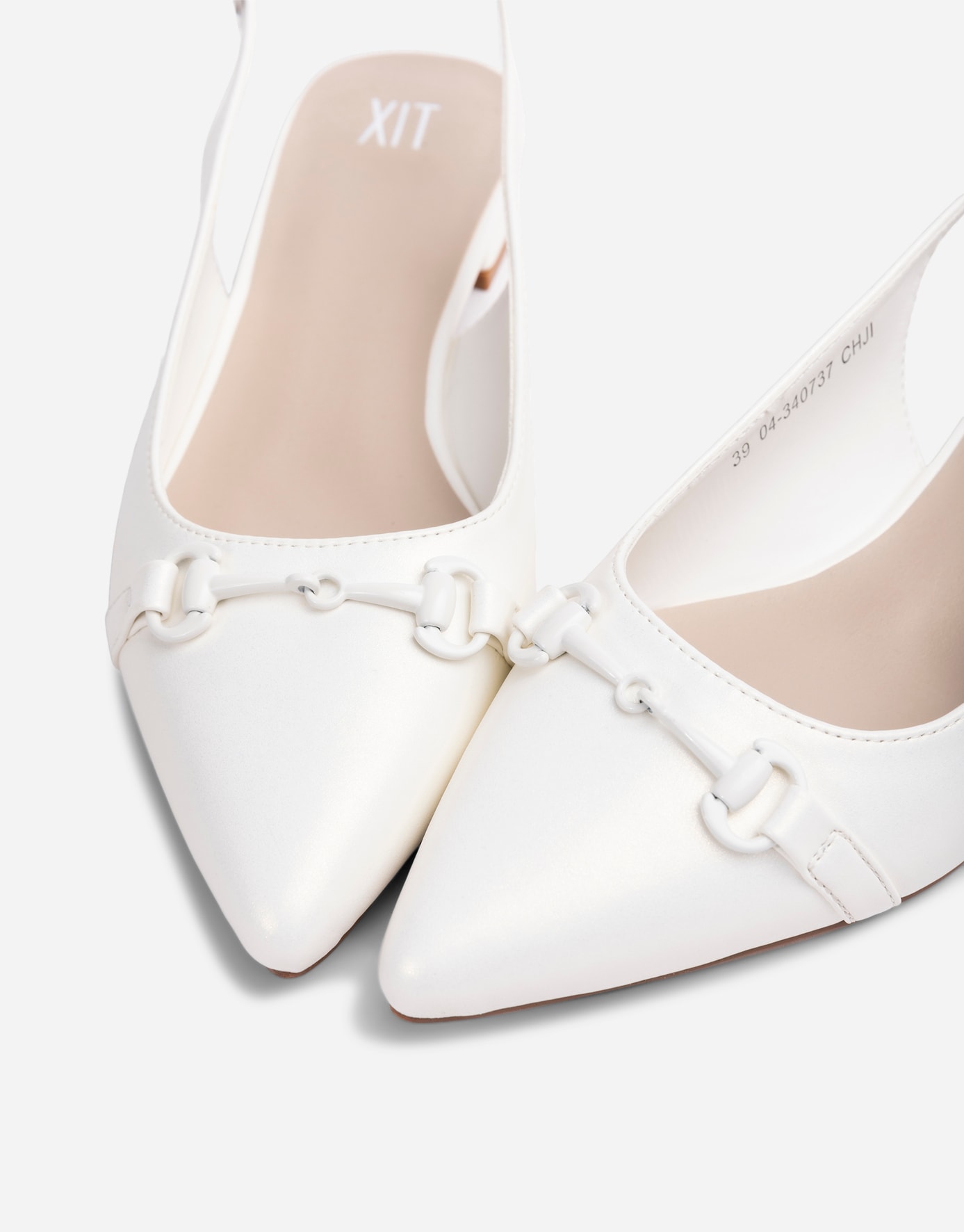 XIT, Ballerinaskor med slingback Vita