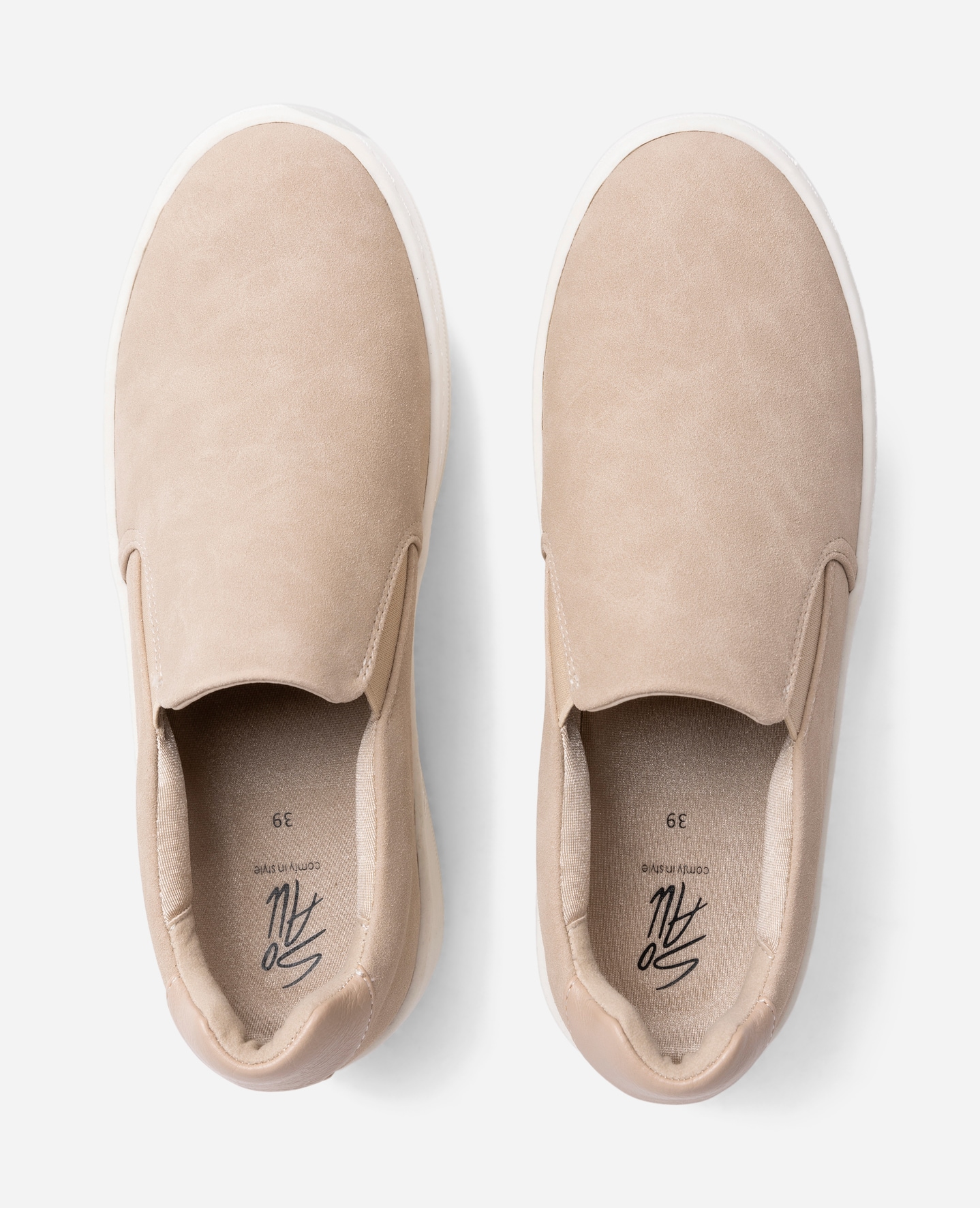 SO ALL, Slip-on sneakers Beigea