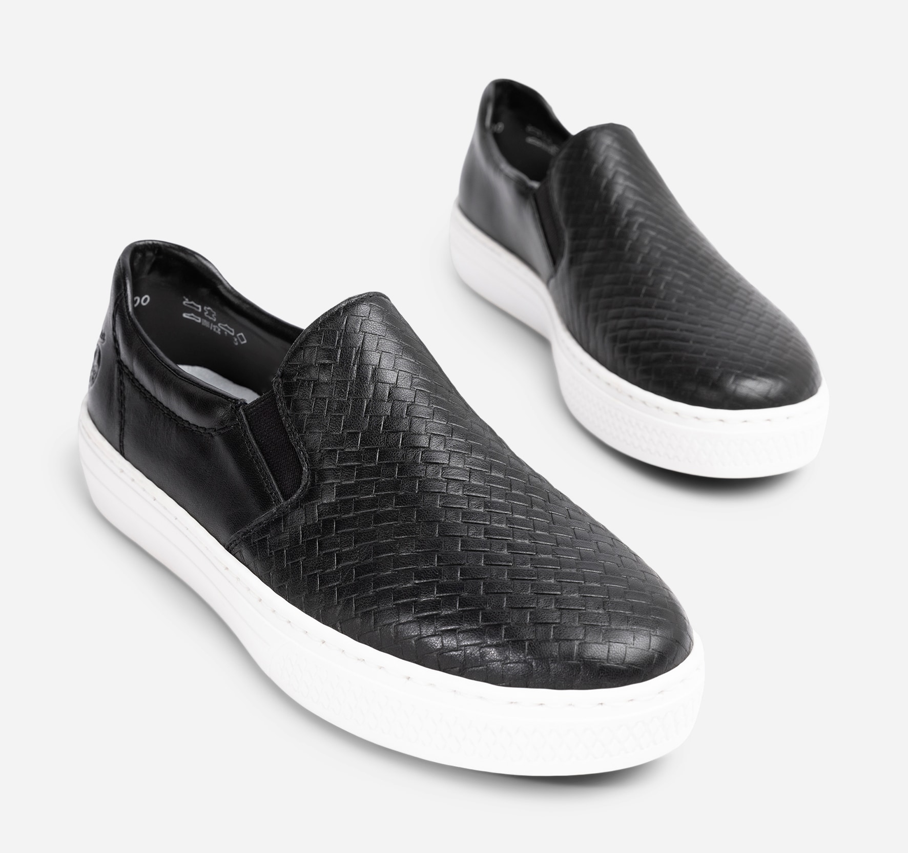 RIEKER, Slip-on sneakers Svarta