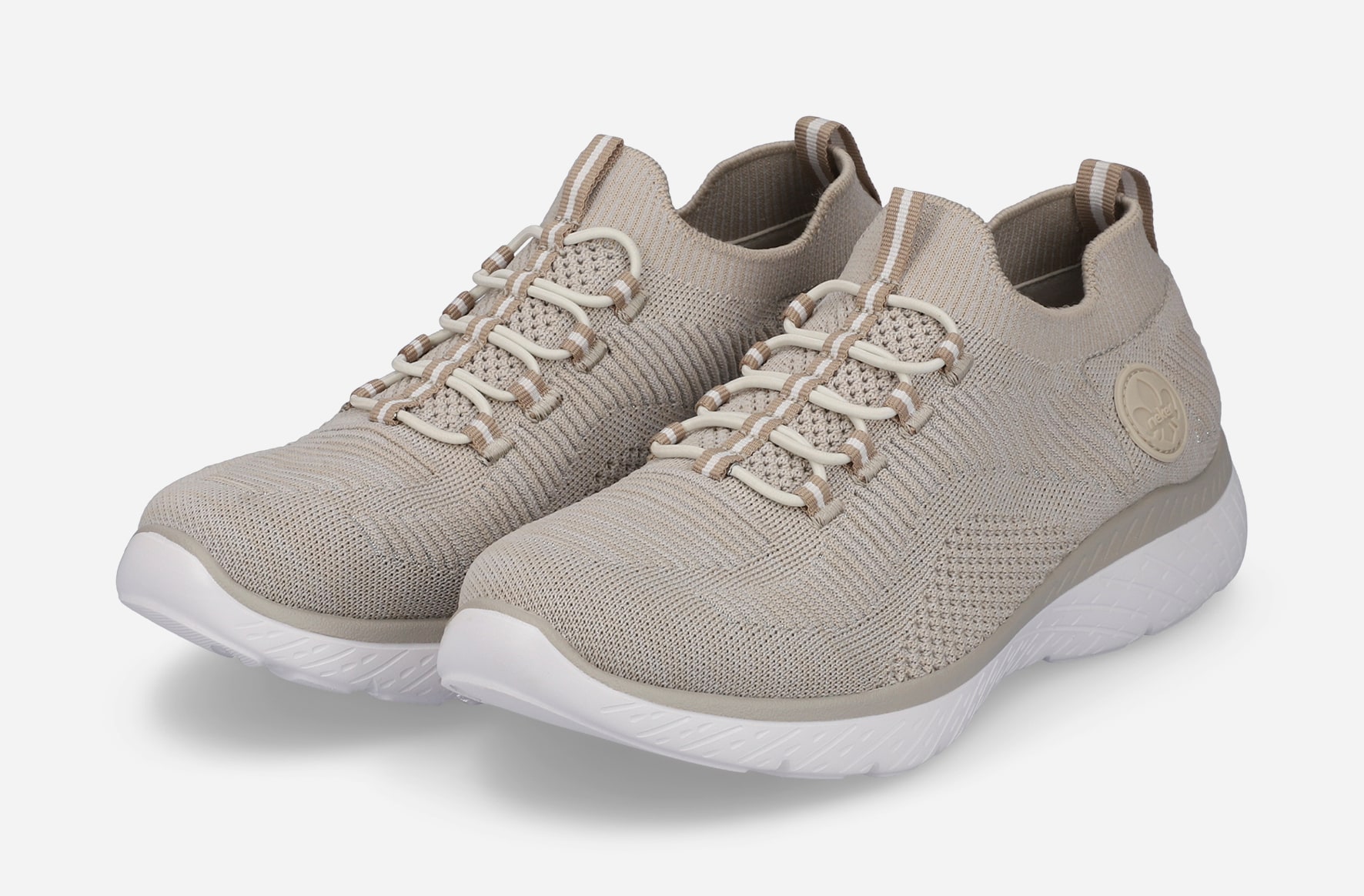 RIEKER, Sock sneakers Beigea