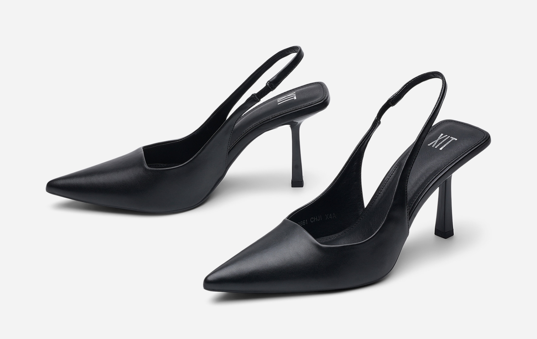 XIT, Pumps med slingback Svarta