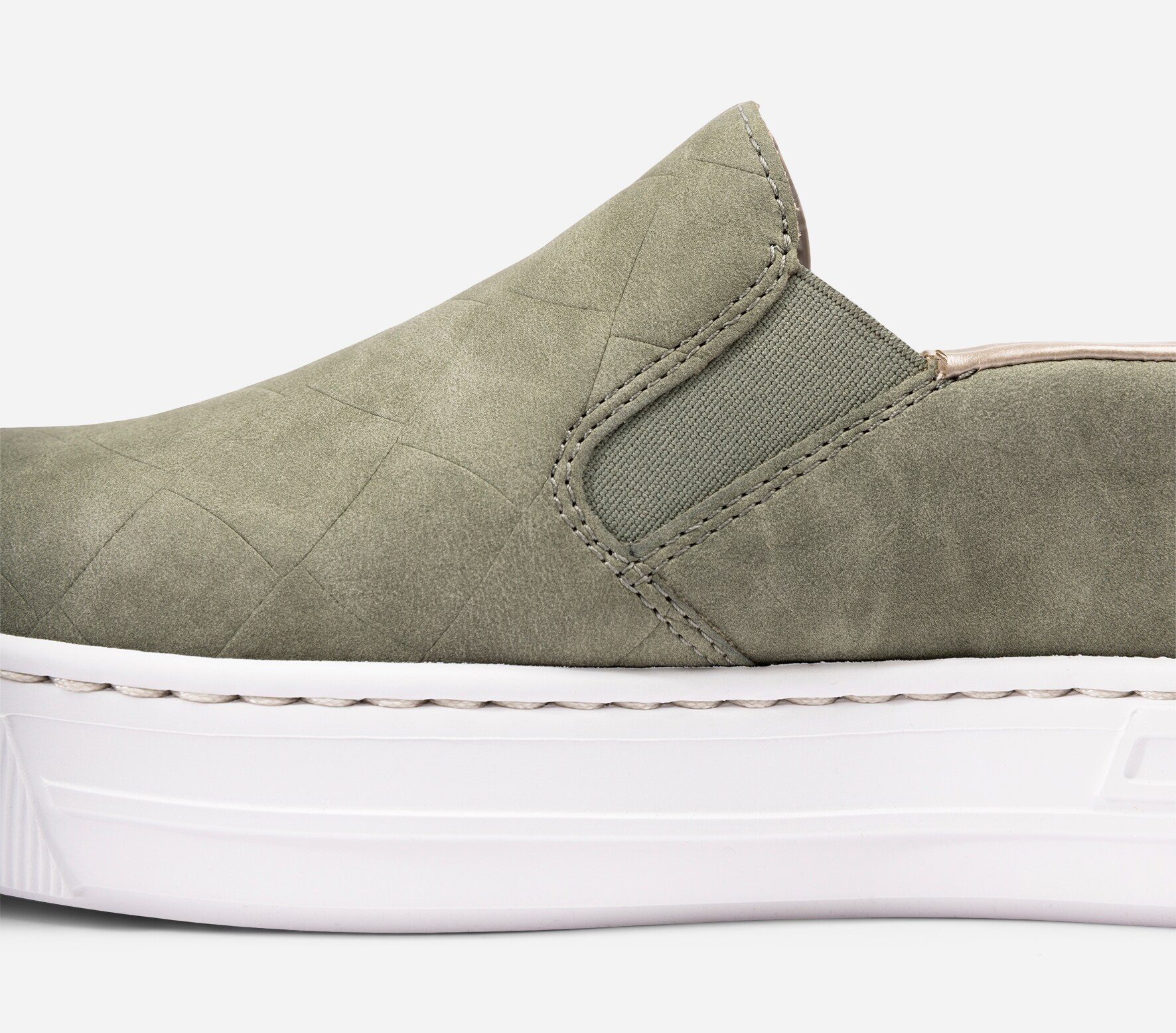 RIEKER, Slip-on sneakers Gröna