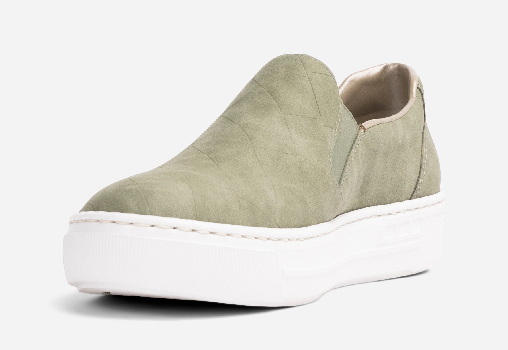 RIEKER, Slip-on sneakers Gröna