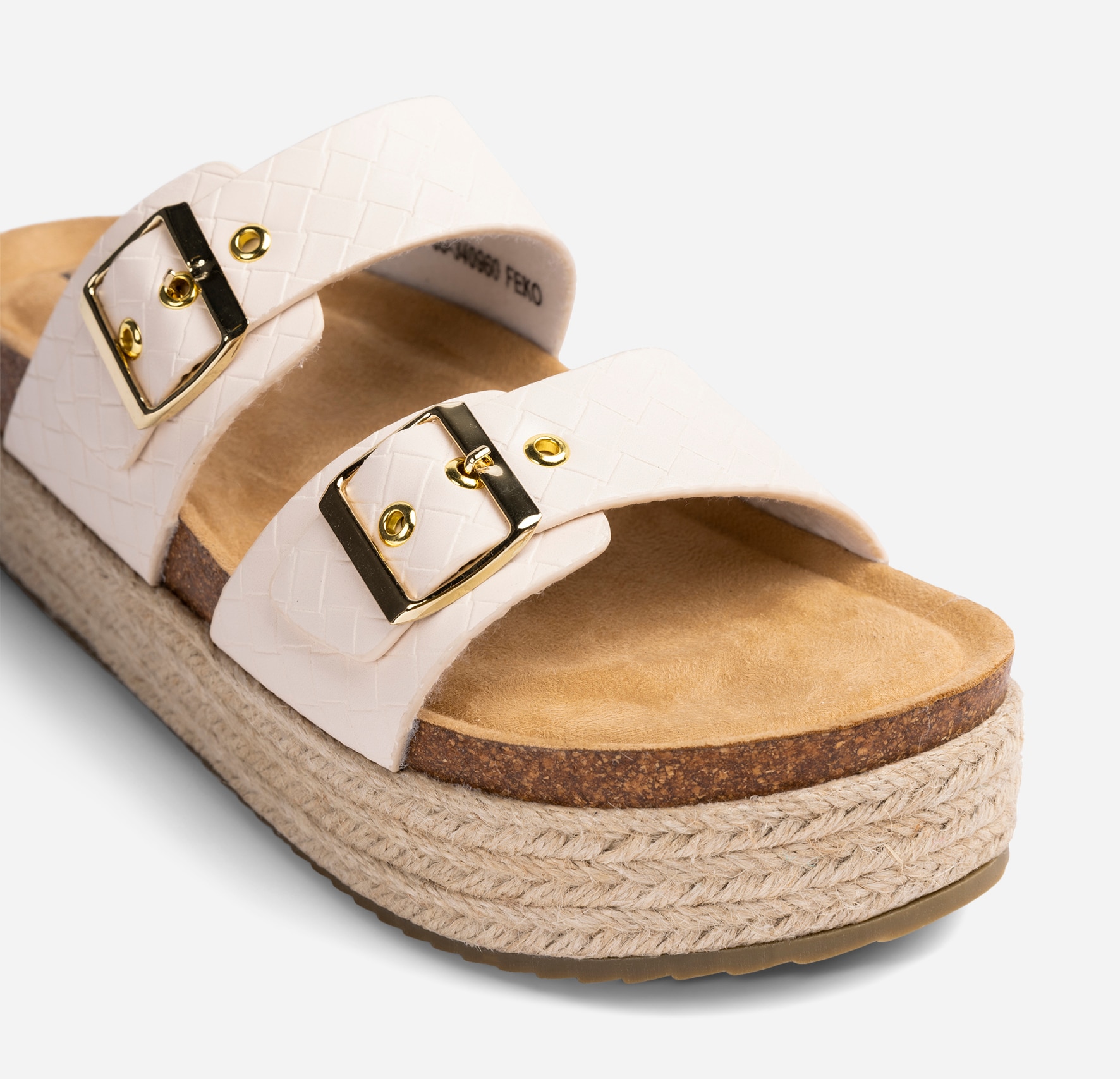 LINEAR, Sandaler med platåsula Vita
