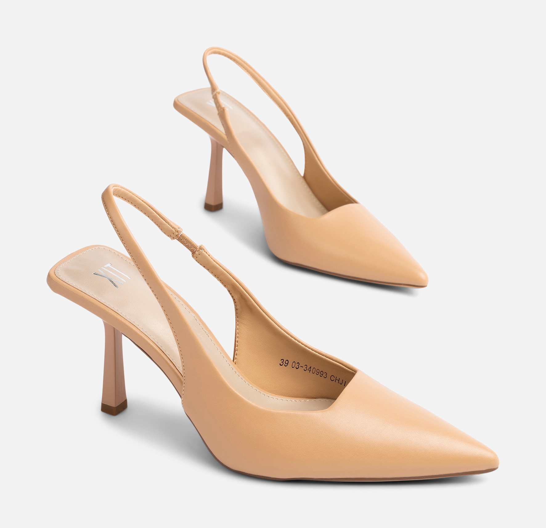 XIT, Pumps med slingback Beigea