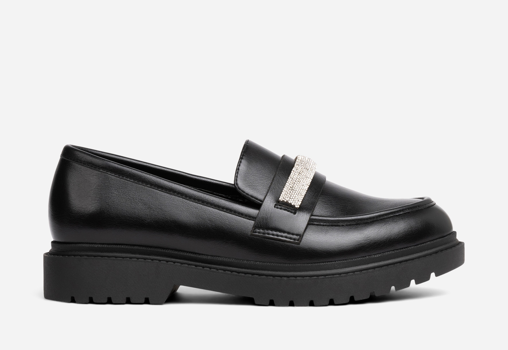 XIT, Loafers med spänne Svarta