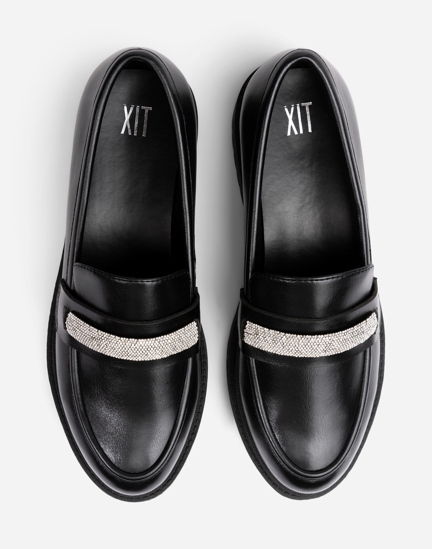 XIT, Loafers med spänne Svarta