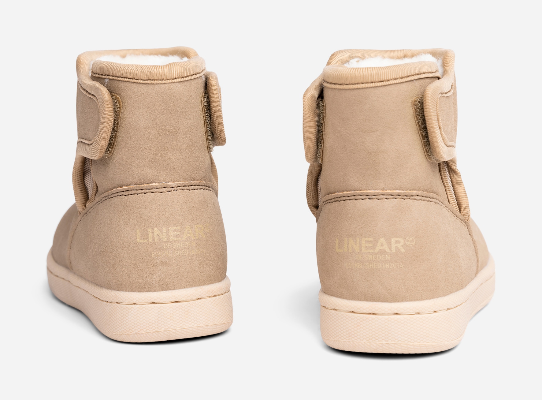 LINEAR, Varmfodrade boots Beigea