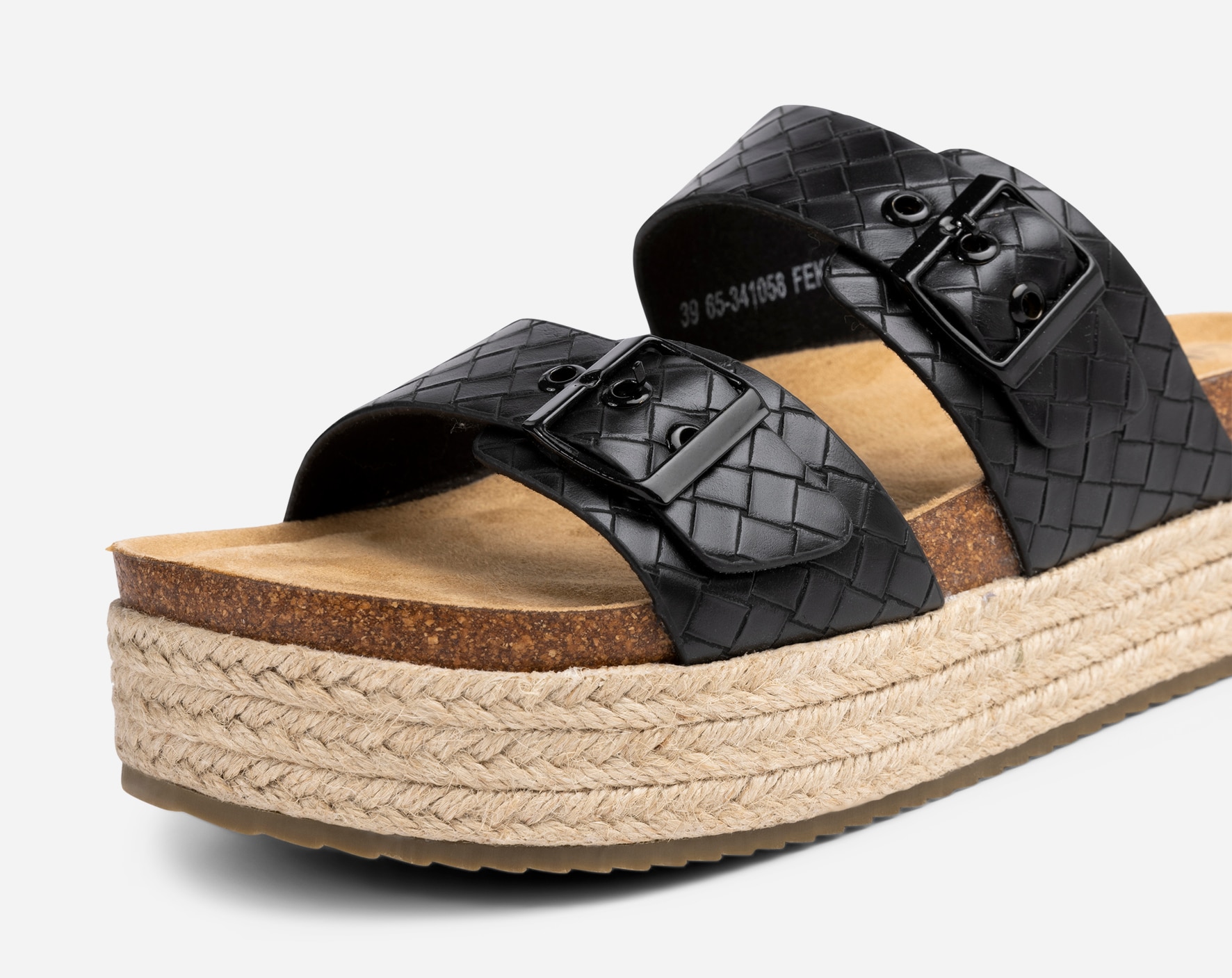 LINEAR, Sandaler med platåsula Svarta