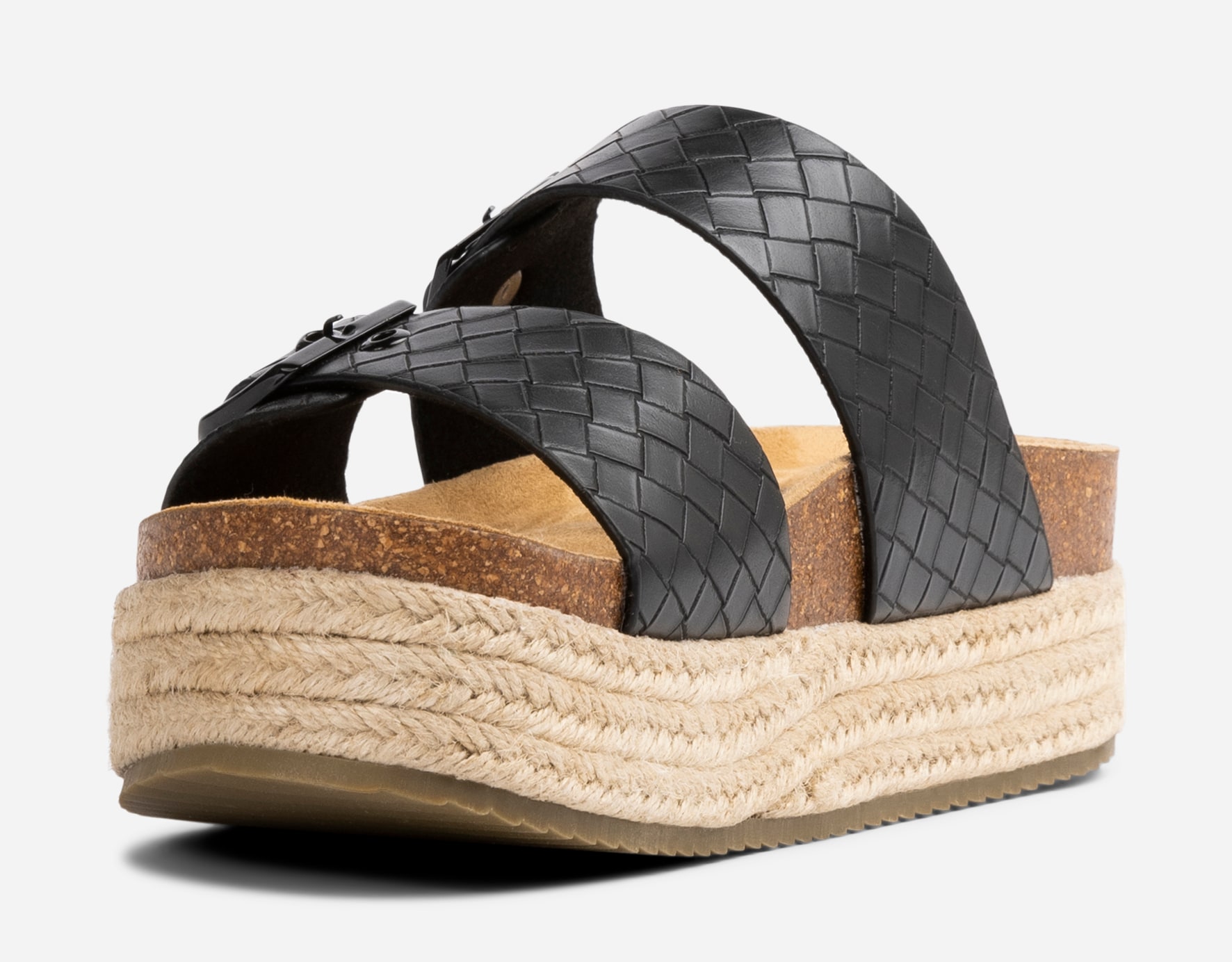 LINEAR, Sandaler med platåsula Svarta