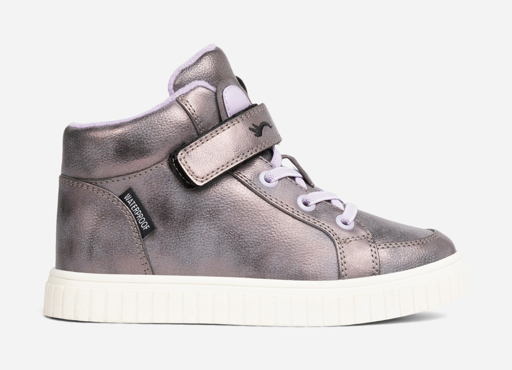 LINEAR, Fleecefodrade höga sneakers waterproof Lila