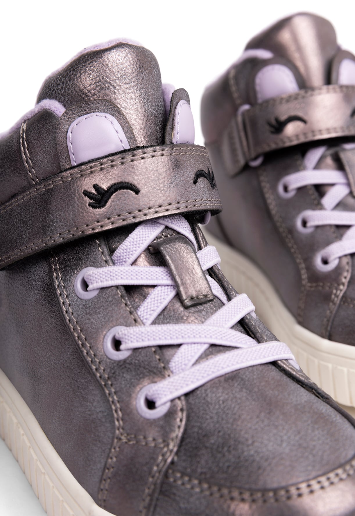 LINEAR, Fleecefodrade höga sneakers waterproof Lila