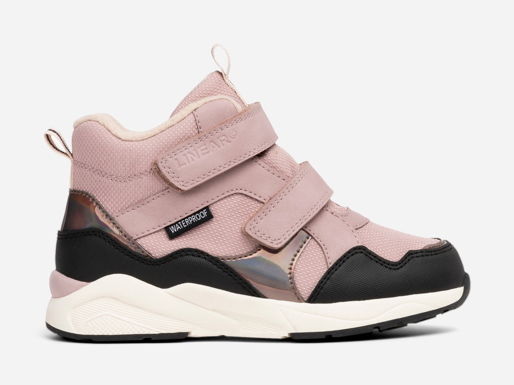 LINEAR, Fleecefodrade höga sneakers waterproof Lila
