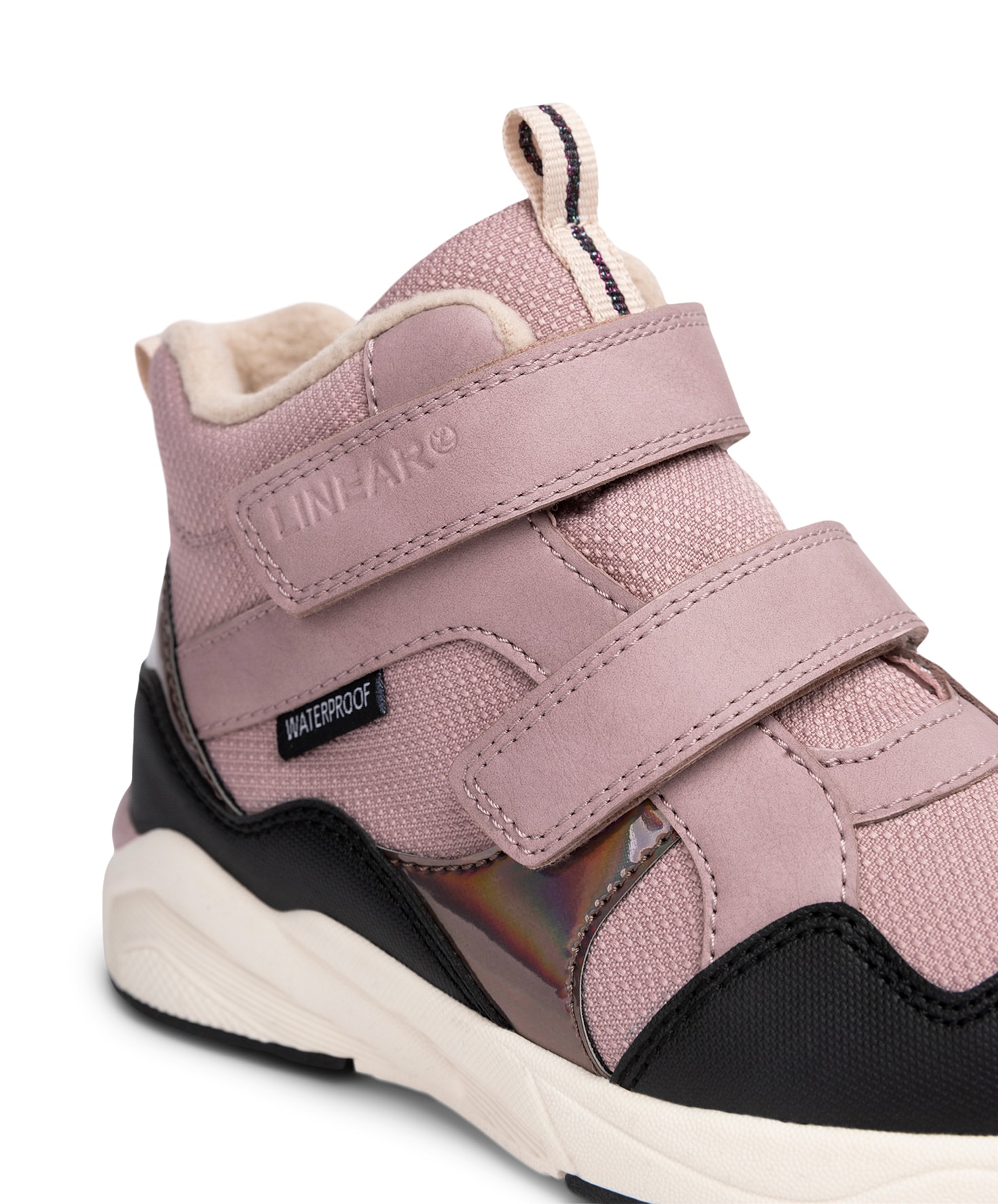 LINEAR, Fleecefodrade höga sneakers waterproof Lila