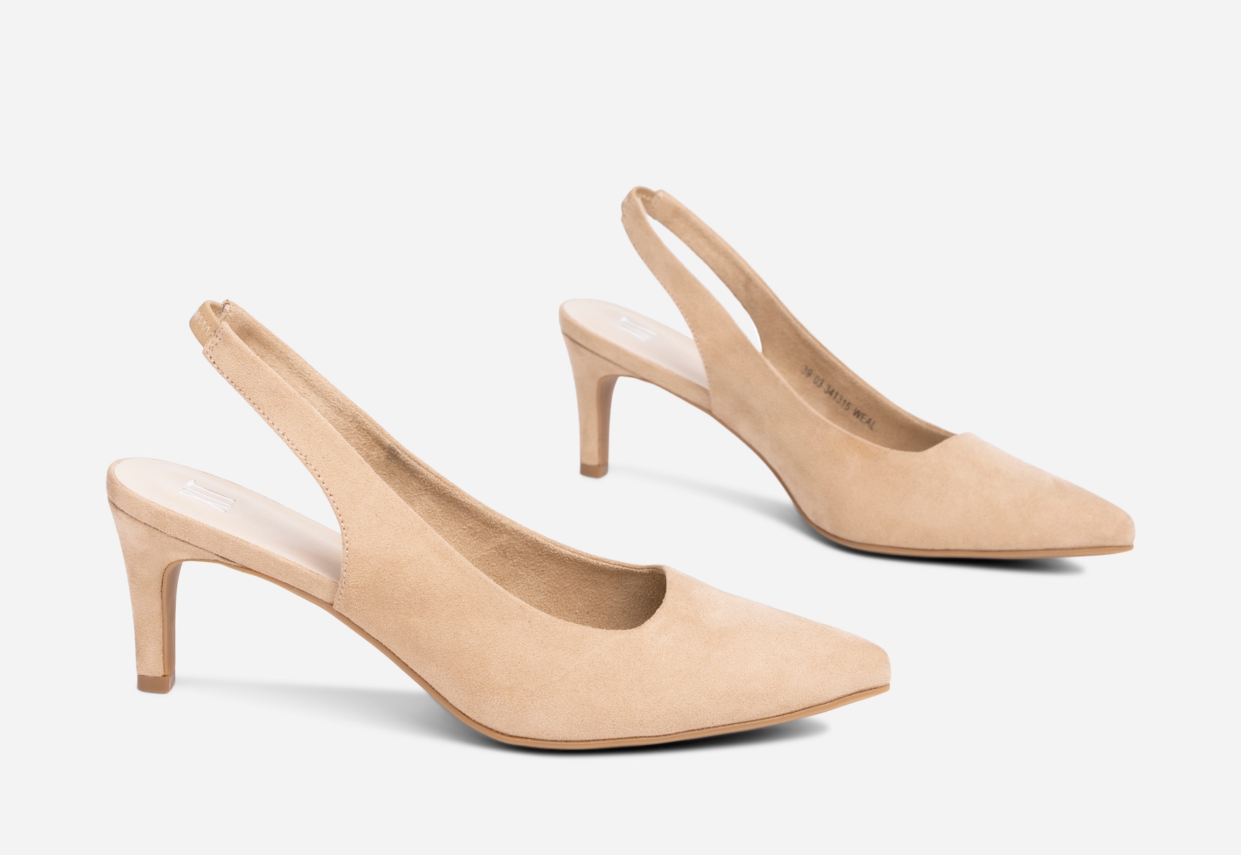 XIT, Pumps med slingback Beigea