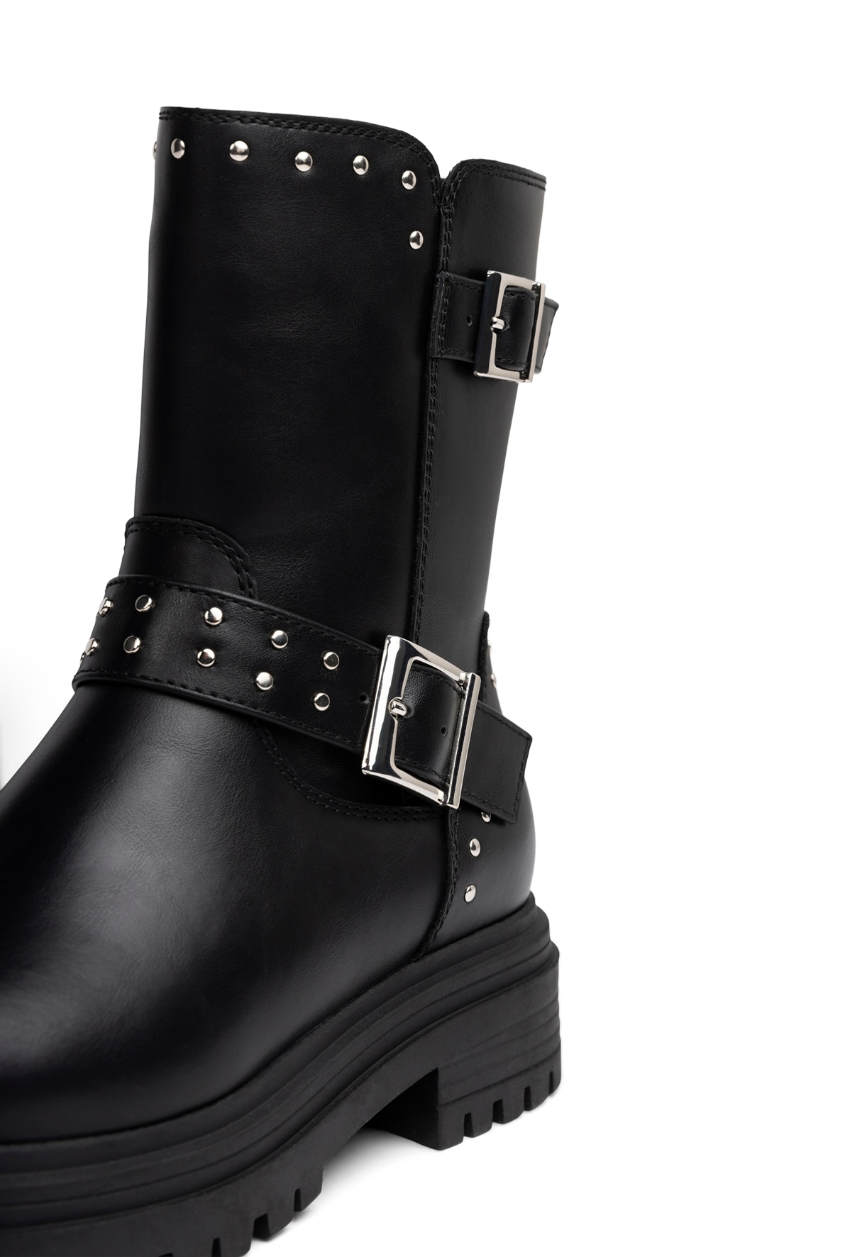 DINSKO, Varmfodrade bikerboots Svarta