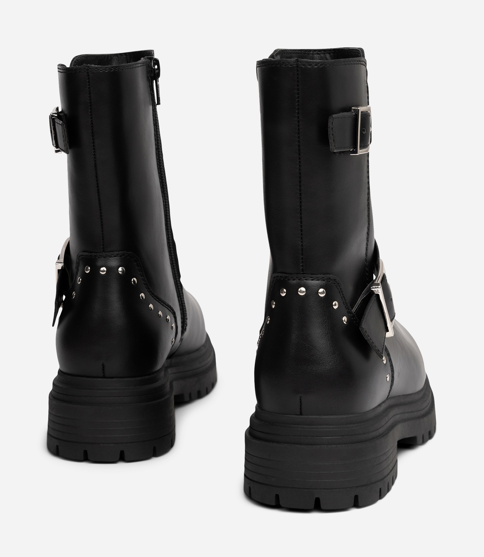 DINSKO, Varmfodrade bikerboots Svarta