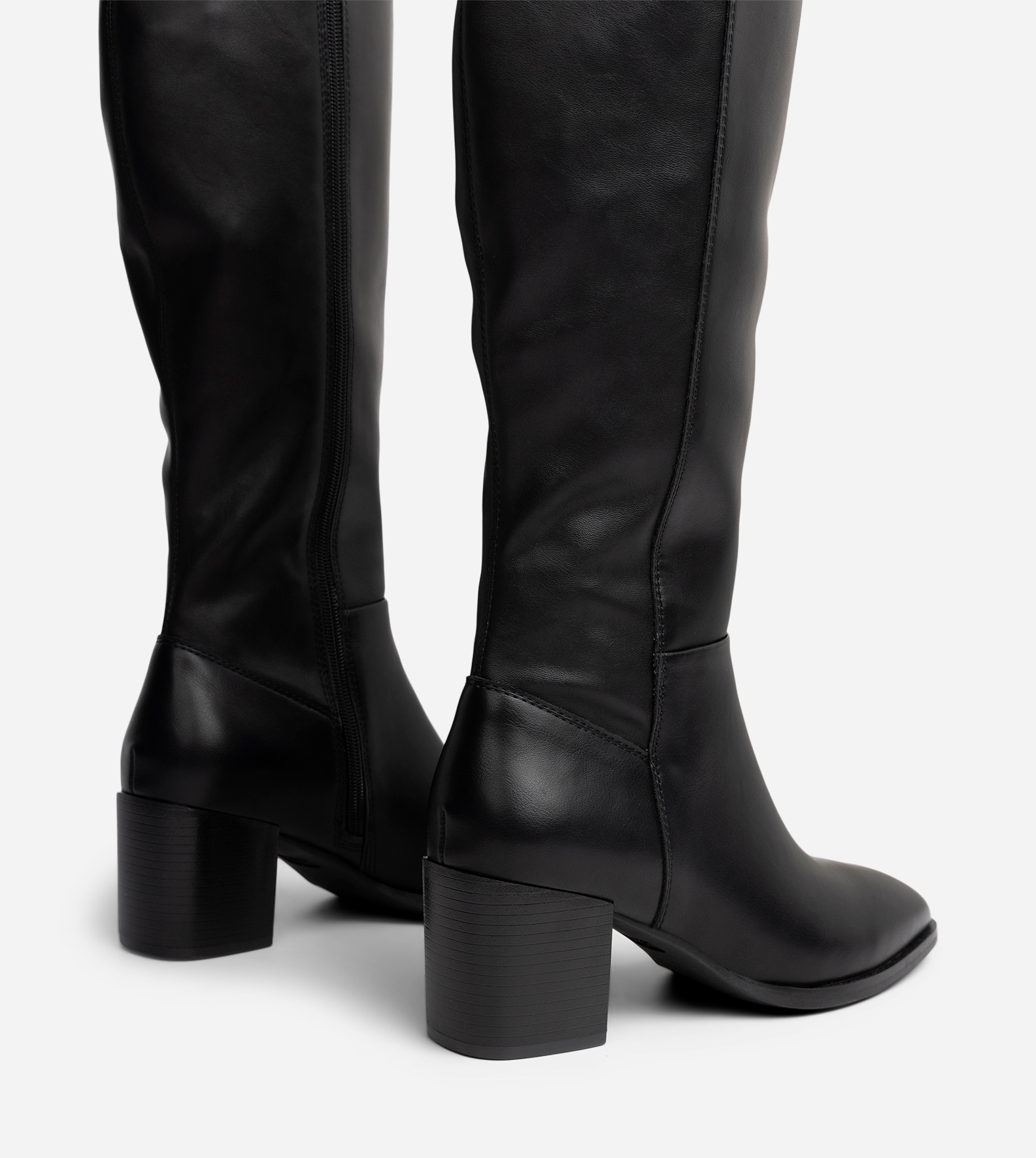 SO ALL, Stövlar med stretchskaft Svarta