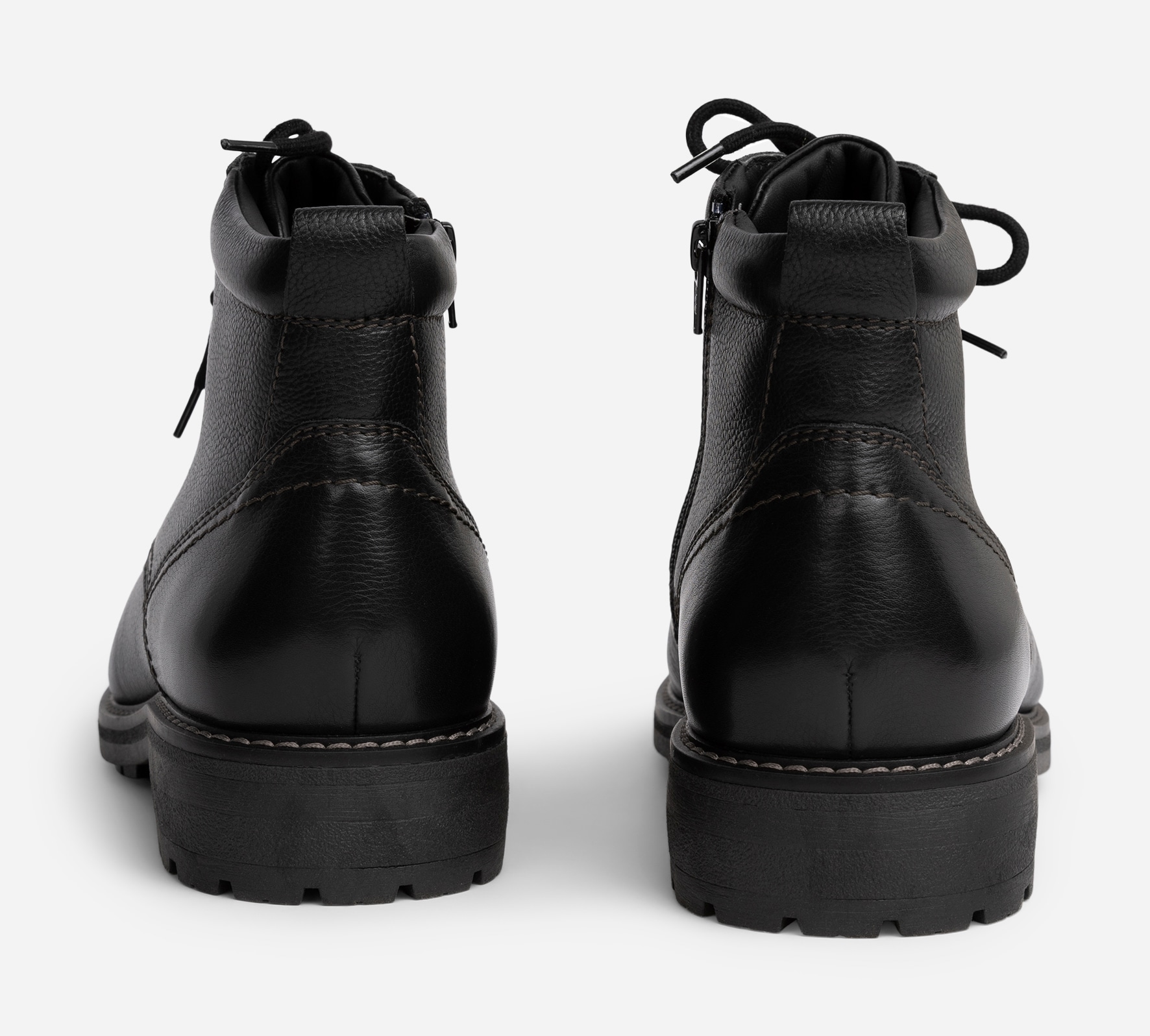 PACE, Varmfodrade kängor med dragkedja Svarta