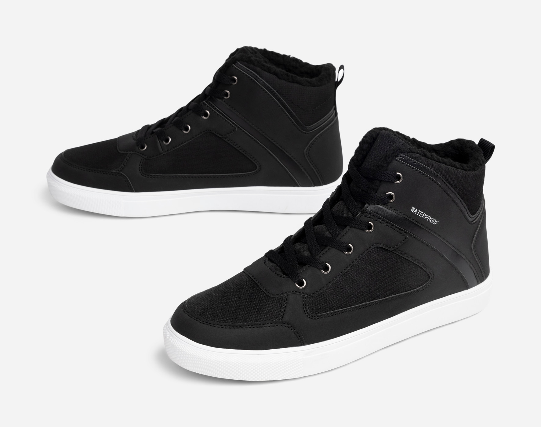 LINEAR, Varmfodrade höga sneakers waterproof Svarta