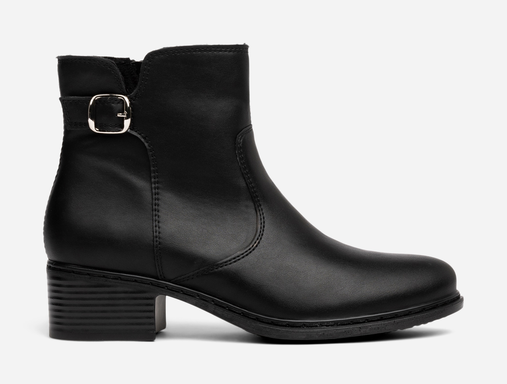 SO ALL, Boots med spänne Svarta