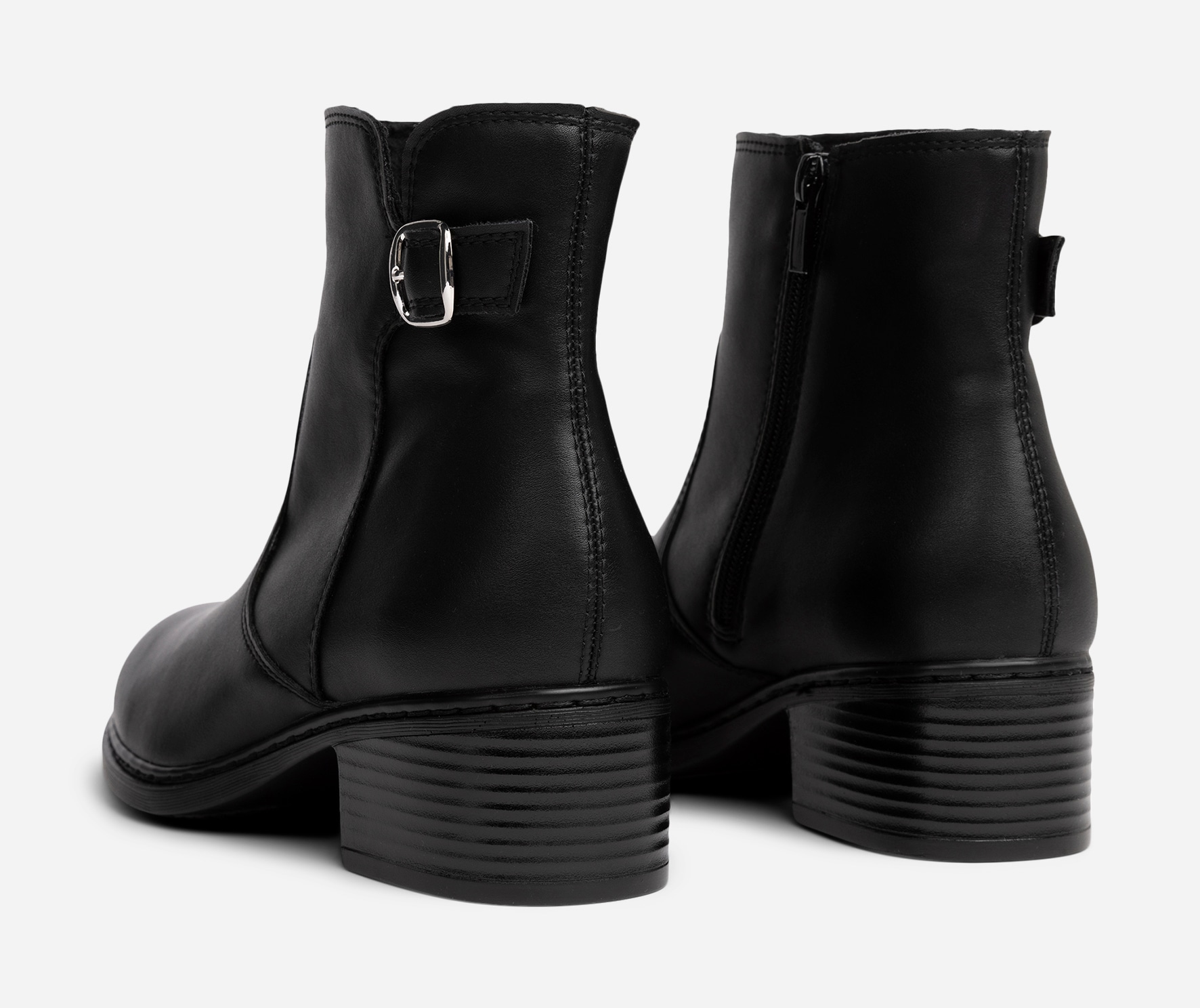 SO ALL, Boots med spänne Svarta