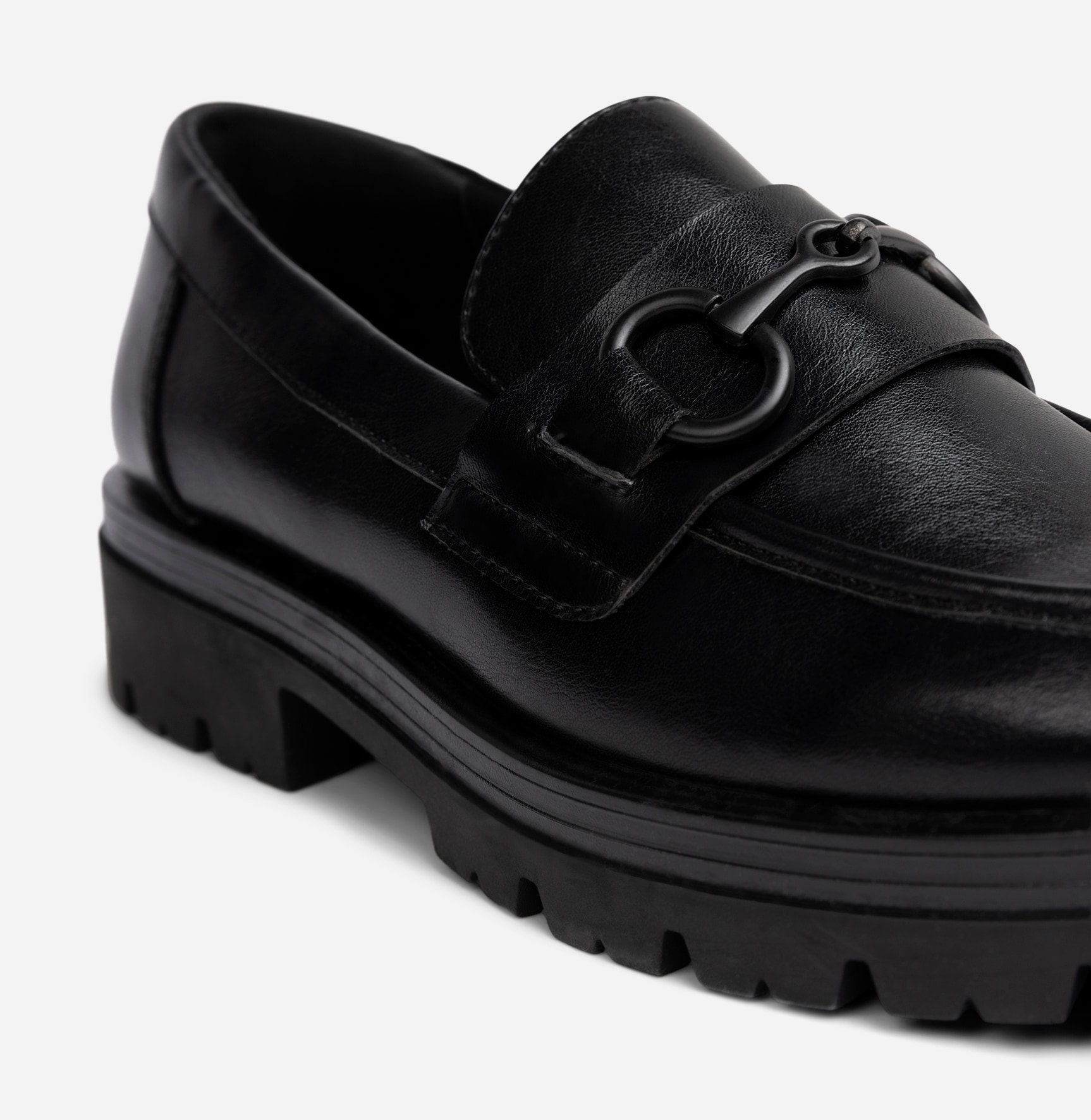 SO ALL, Loafers med spänne Svarta